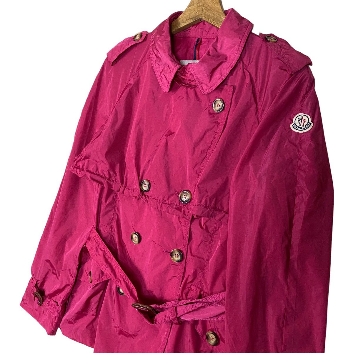 Moncler Vintage Moncler Double Breasted Belted Windbreaker Light Size S / US 4 / IT 40 - 8 Thumbnail