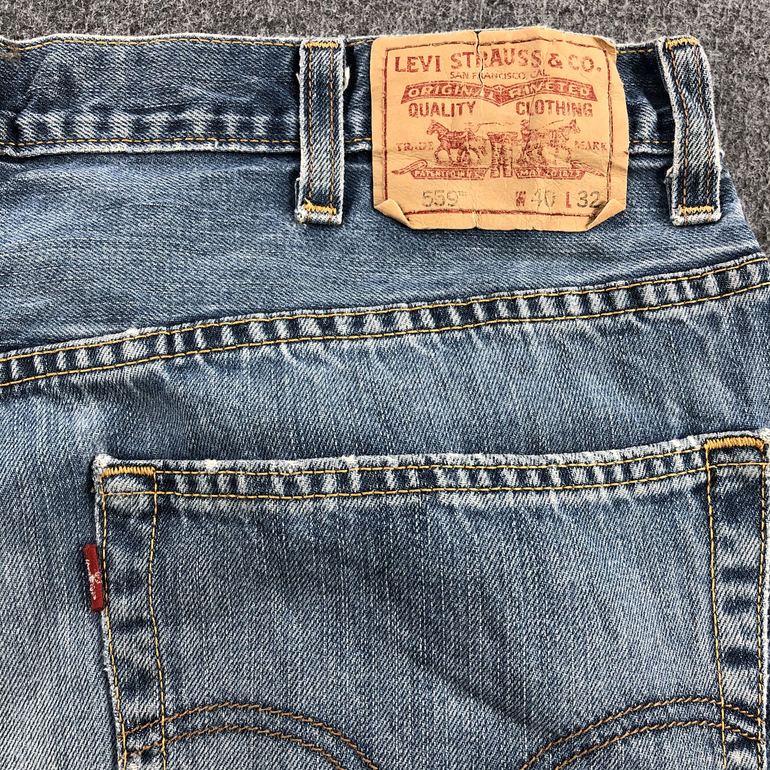 Levi's × Vintage Vintage Blue Wash Levis 559 Jeans-JM1039 Size US 40 / EU 56 - 6 Thumbnail
