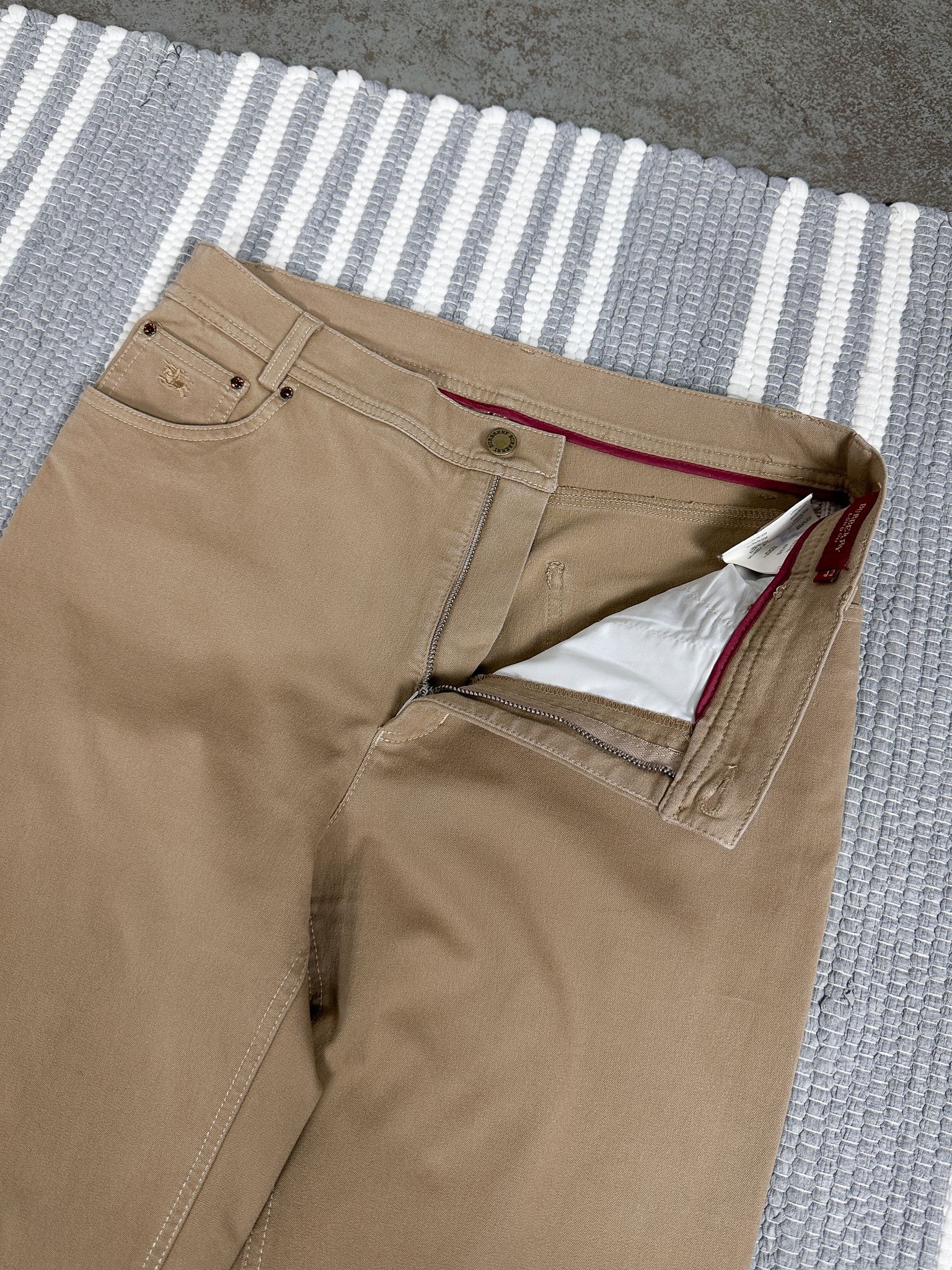 Burberry Burberry Beige Chino Pants Trousers Size 28" / US 6 / IT 42 - 6 Thumbnail