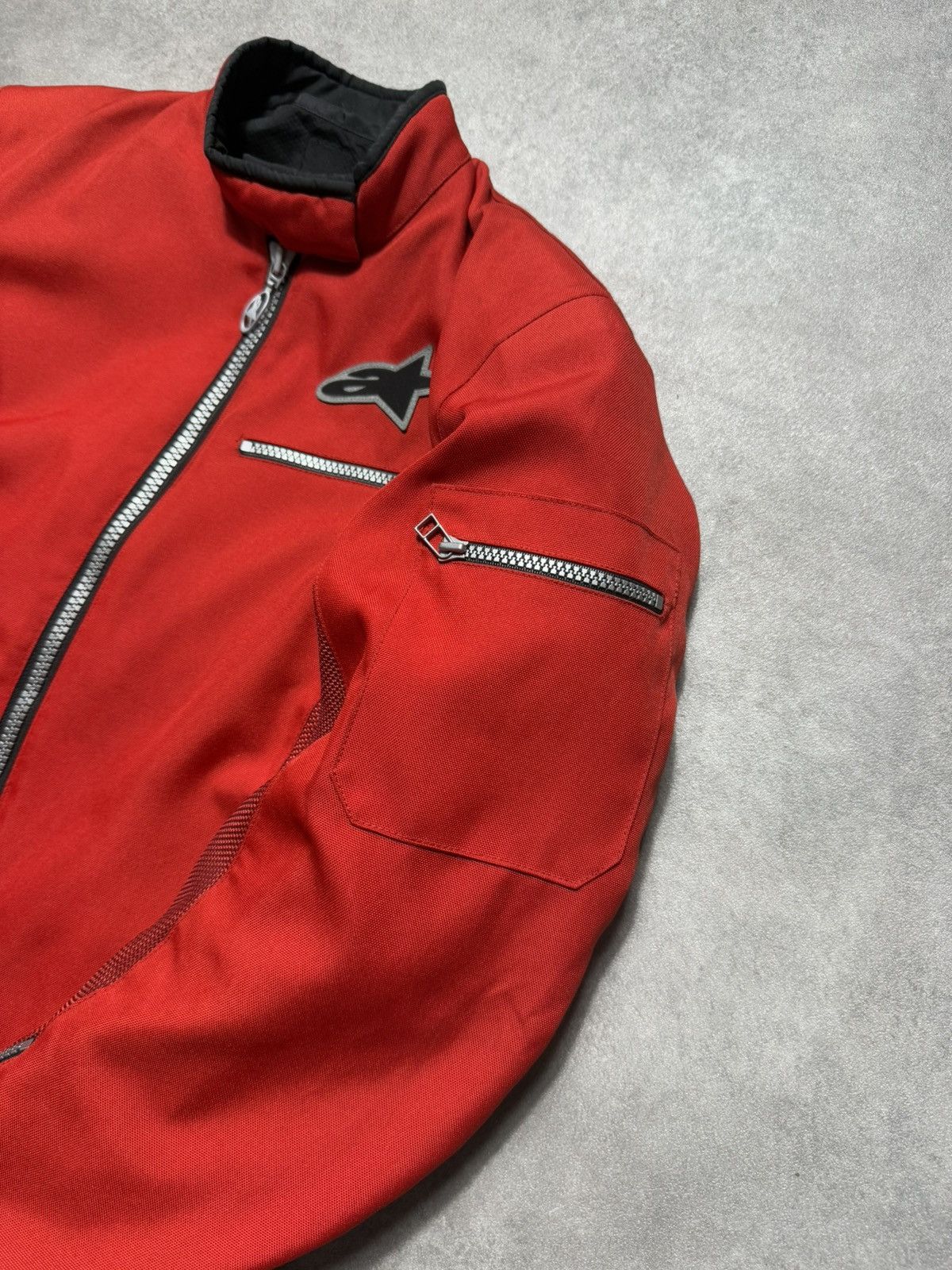 Alpinestars × Indian Motorcycle × Vintage Alpinestars Red Jacket Racing Cropped Boxy Fit Vintage Size L / US 10 / IT 46 - 5 Thumbnail