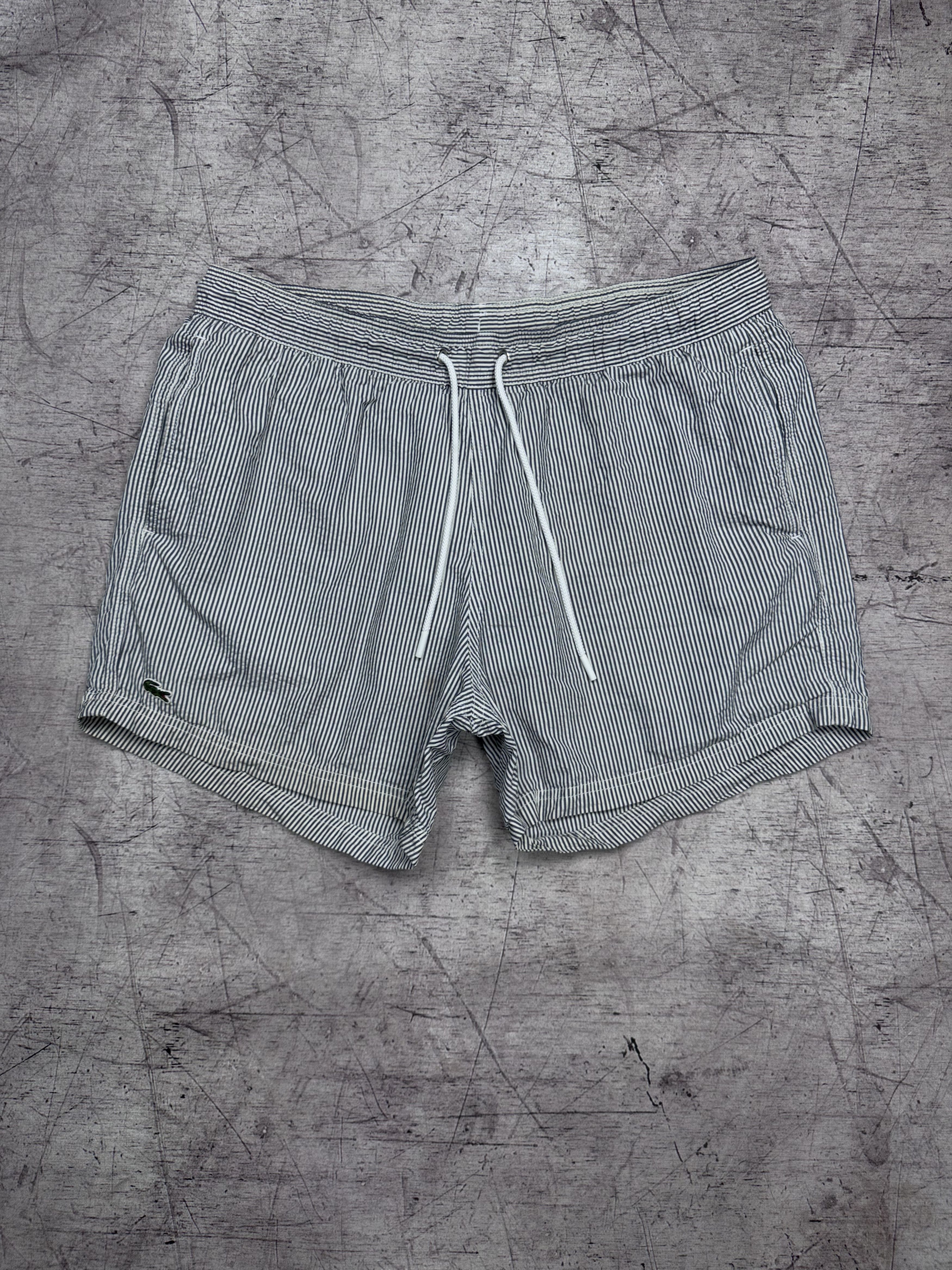 Lacoste Lacoste Mens Striped Shorts Size US 34 / EU 50 - 1 Thumbnail