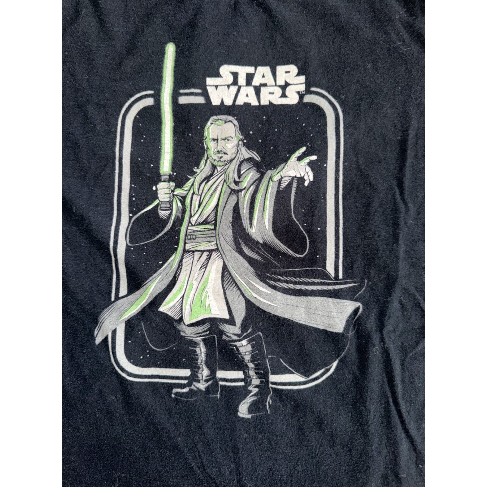 Vintage VINTAGE Star Wars Qui-Gon Jinn Funko Pop T-Shirt Black Small 18x25 Size US S / EU 44-46 / 1 - 2 Thumbnail