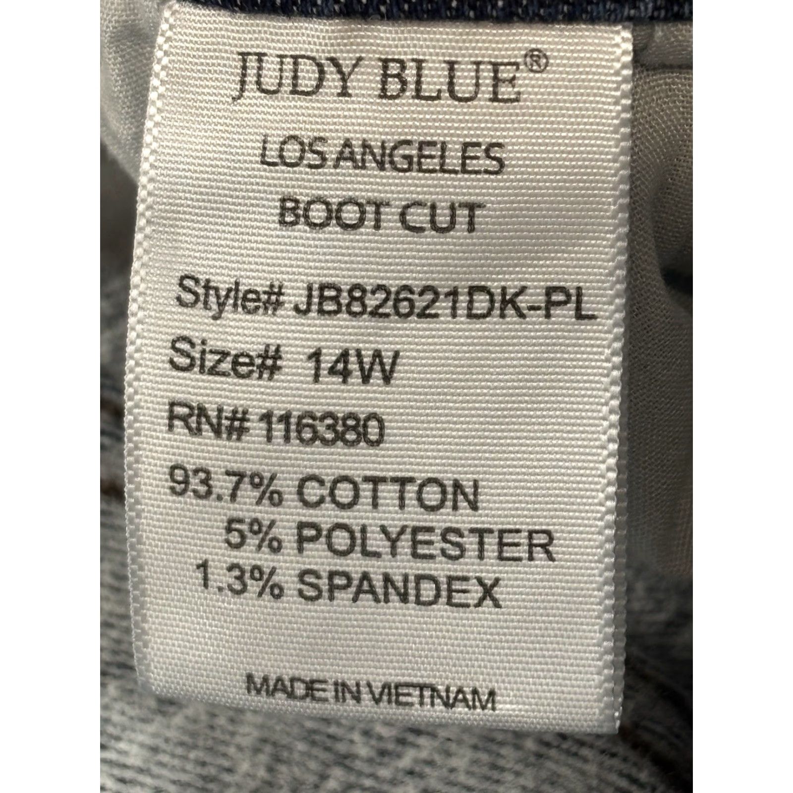 Vintage Judy Blue Jeans Bootcut Size 14W High Rise Denim Stretchy Western Cowboy Women White? Size 36" / US 14 / IT 50 - 7 Thumbnail