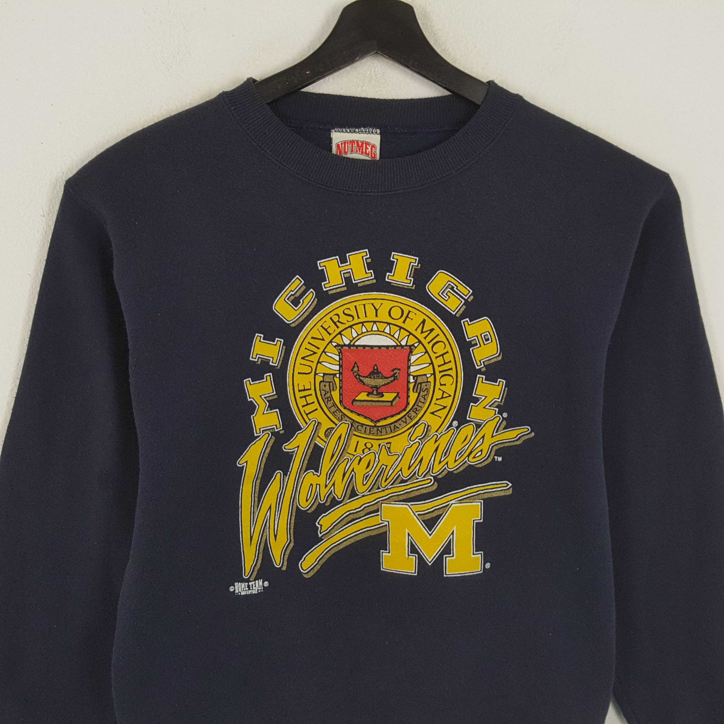 Nutmeg × Vintage UNIVERSITY OF MICHIGAN Wolverines Vintage Sweatshirt Size US S / EU 44-46 / 1 - 2 Thumbnail