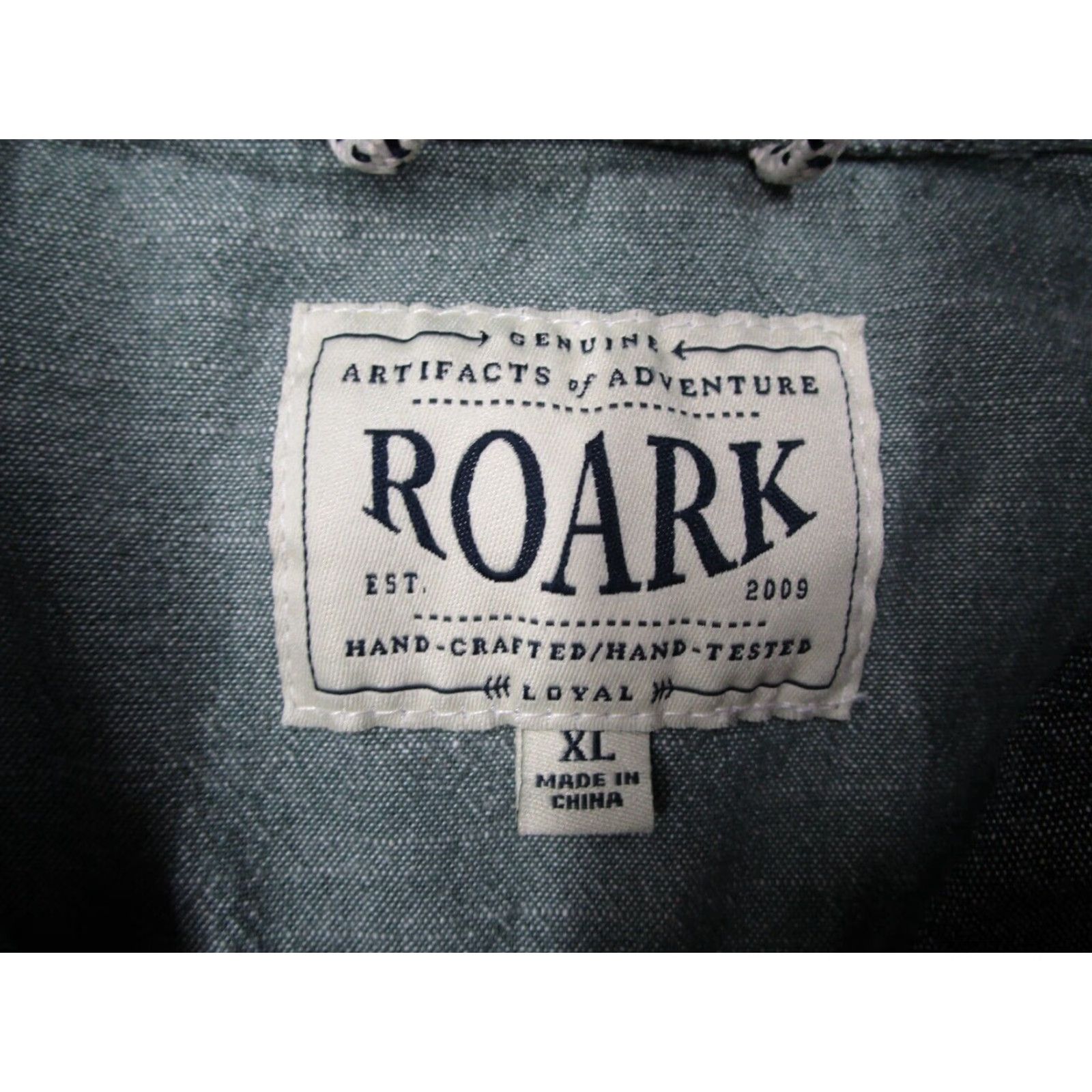 Roark Roark Artifacts Button-Up Mens XL Gray Chambray Shirt Size US XL / EU 56 / 4 - 3 Thumbnail