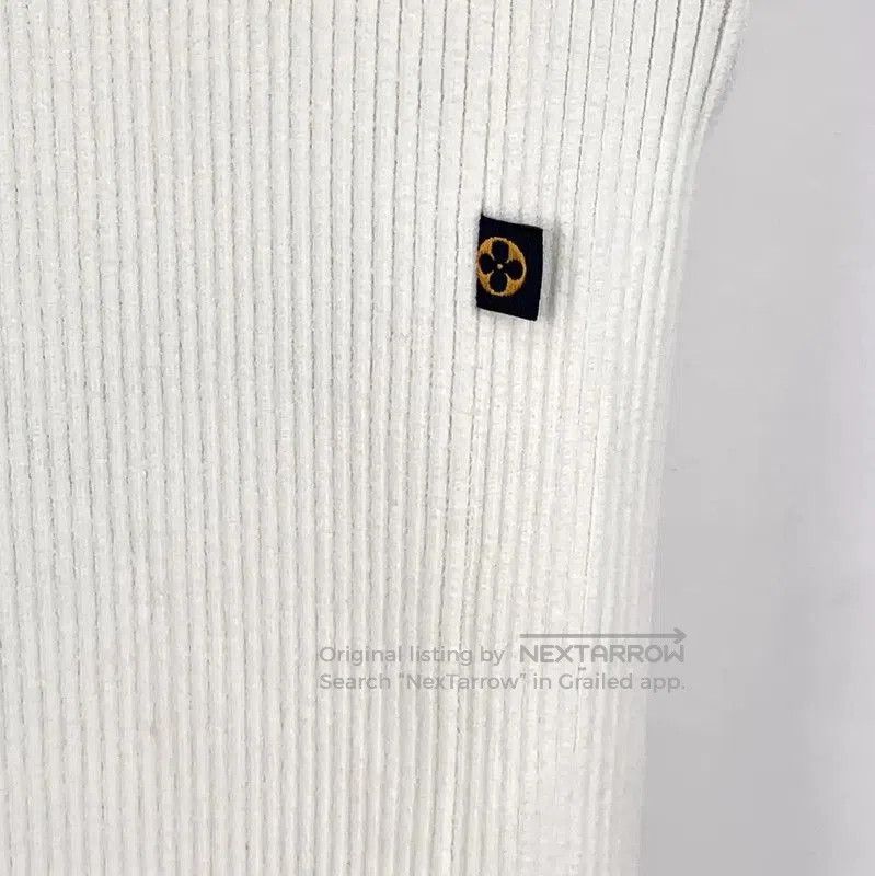 Louis Vuitton Louis Vuitton Women's White Cotton Dress Size L . Size L / US 10 / IT 46 - 3 Thumbnail