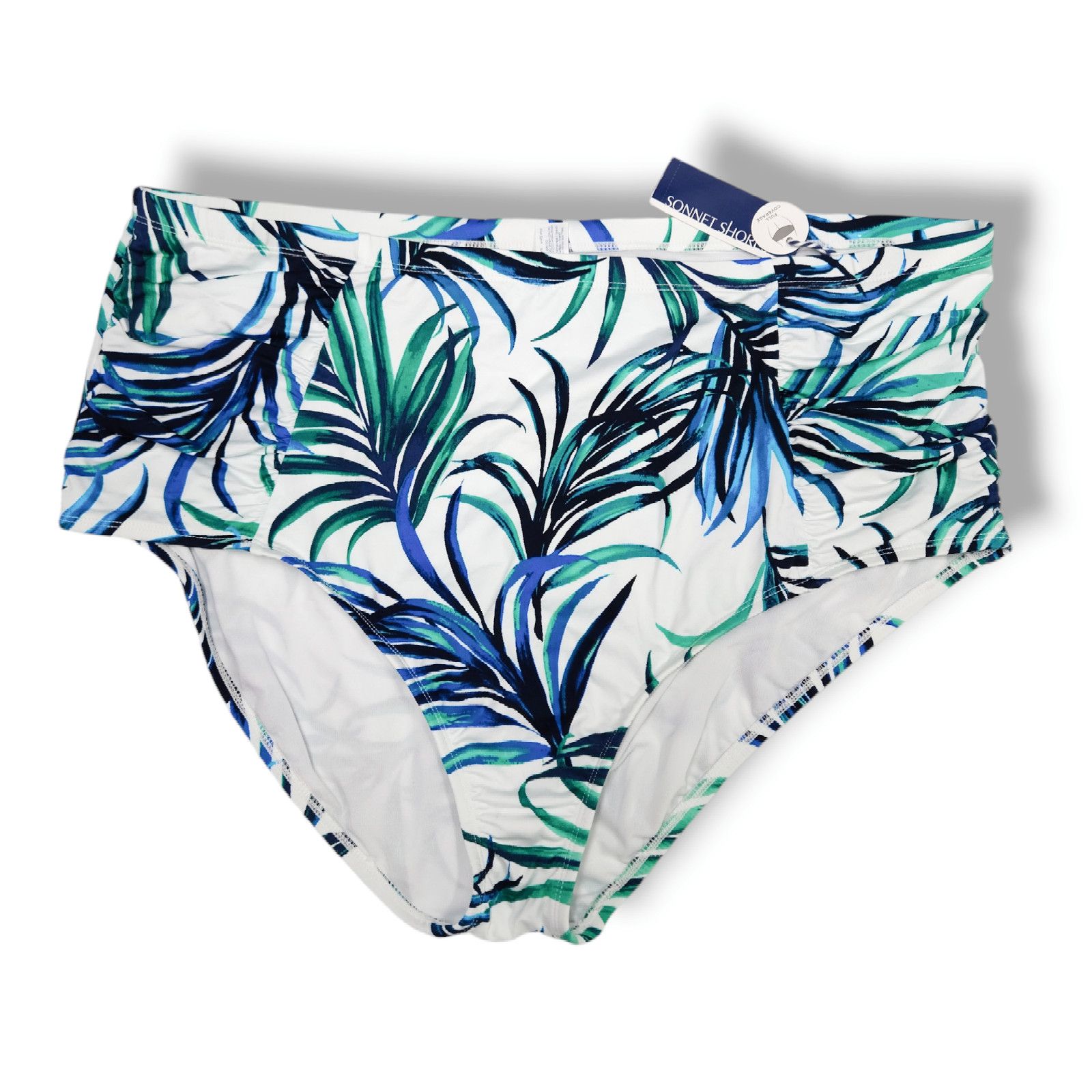 Other NWT Sonnet Shores Swimwear Bikini Size 22W Blue Leaf Size ONE SIZE - 1 Thumbnail
