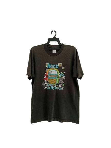Band Tees Vintage 90s Rock The Jukebox Sunfaded Tshirt Rare Size US L / EU 52-54 / 3 - 1 Thumbnail