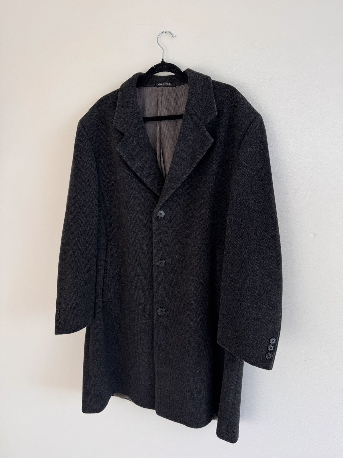 Pal Zileri Archive Wool Trench Coat Men’s Size 52 Italy