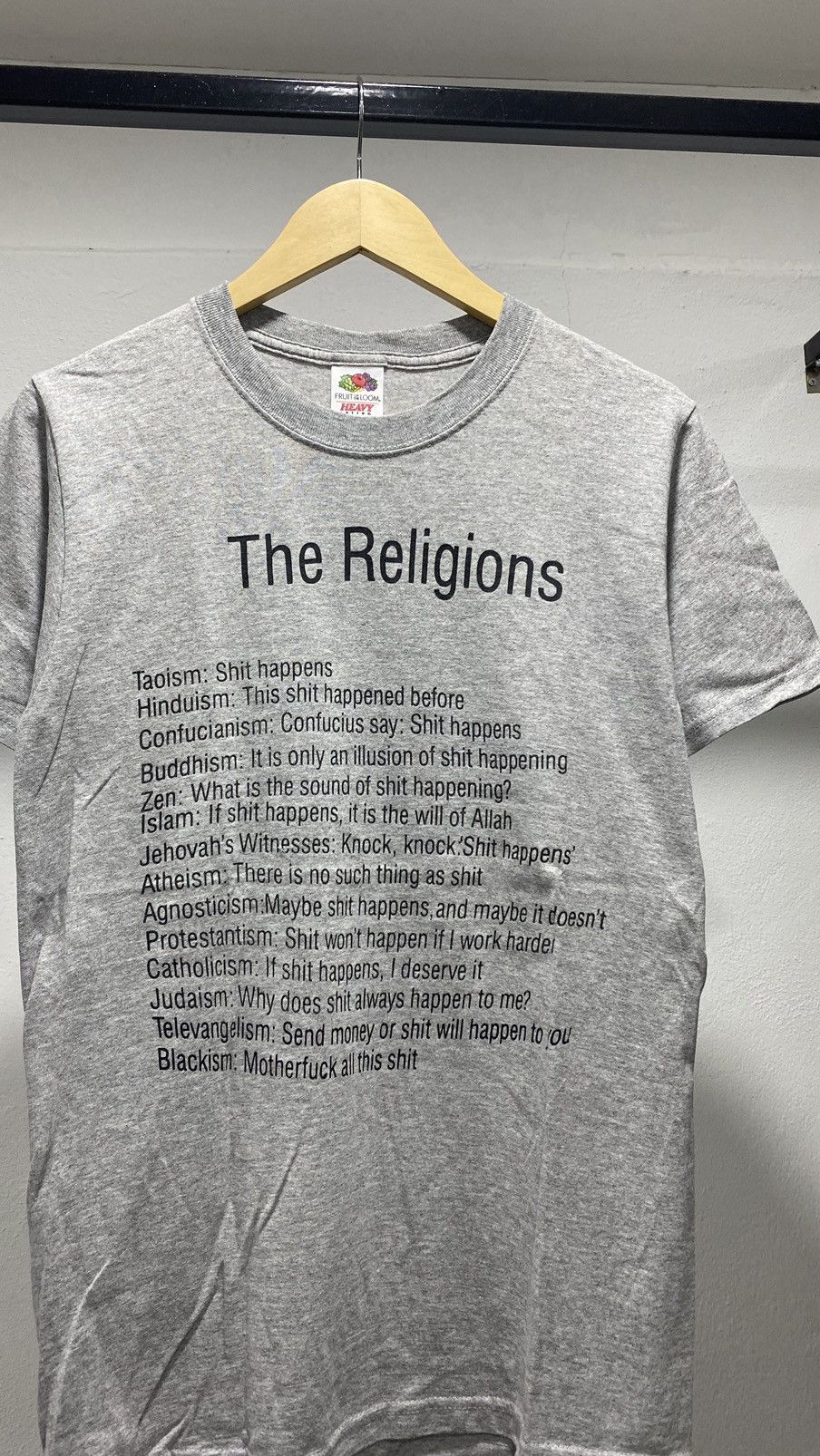 Vintage 💥Rare All Religion Poem Wording Size US S / EU 44-46 / 1 - 1 Thumbnail