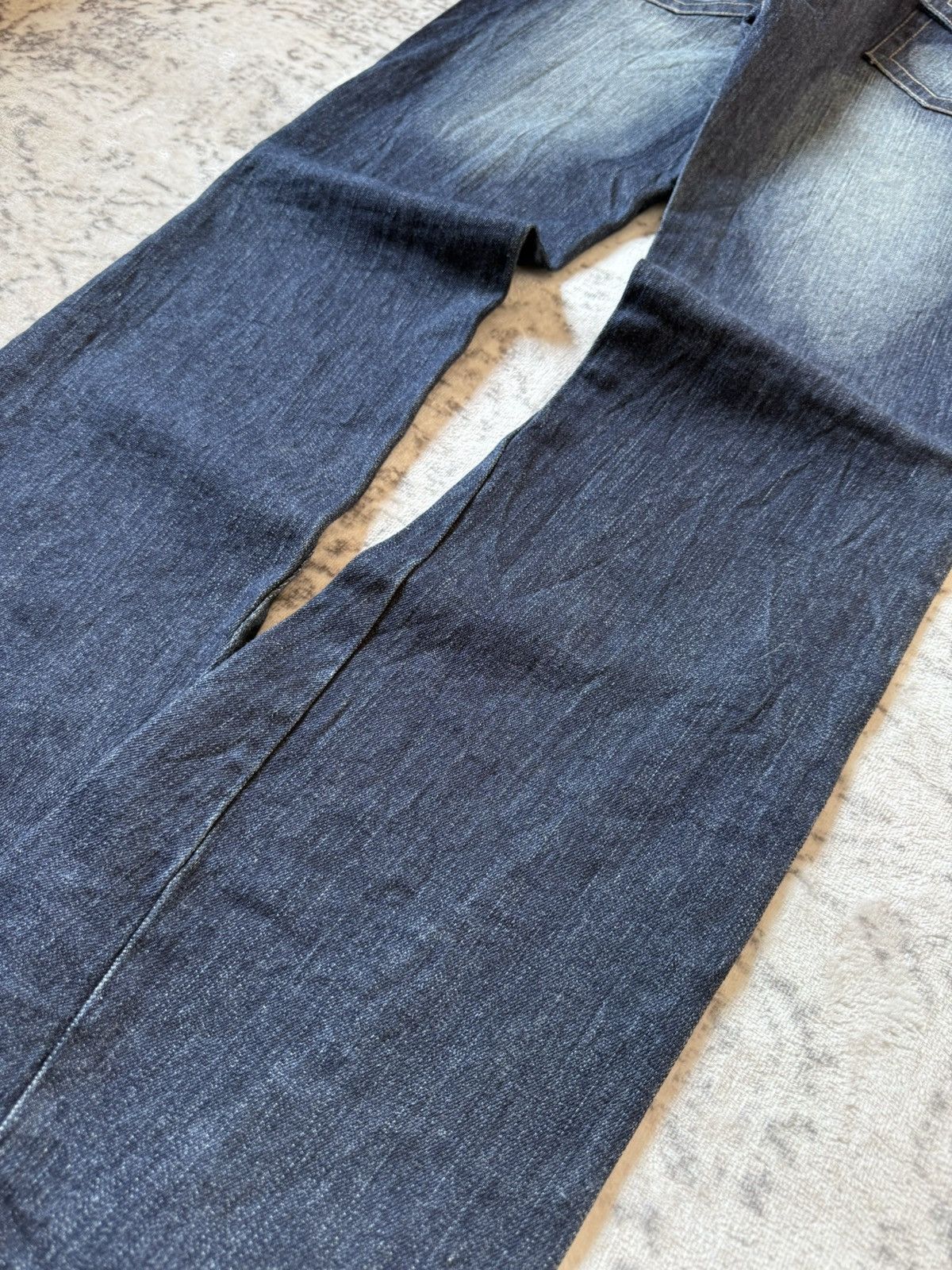 Southpole Vintage Southpole Dark Wash Spiral Flared Jeans Size US 30 / EU 46 - 15 Thumbnail