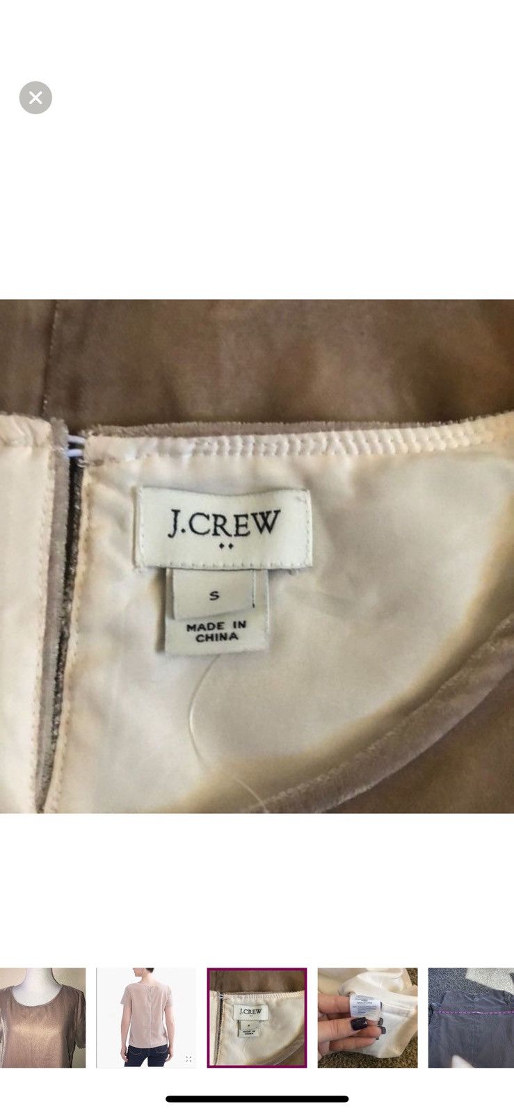 J.Crew J. Crew small velvet blouse Size S / US 4 / IT 40 - 6 Thumbnail
