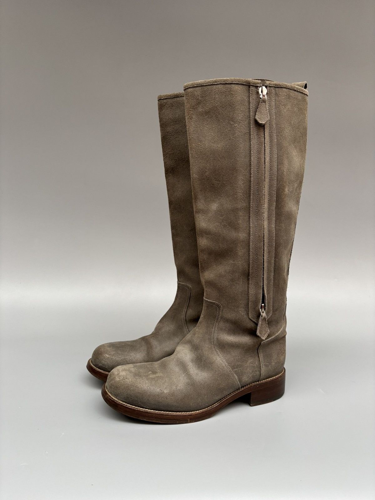 Hermes F/W 2000 Hermes by Margiela Distressed Knee High Boots Size US 8 / IT 38 - 5 Thumbnail