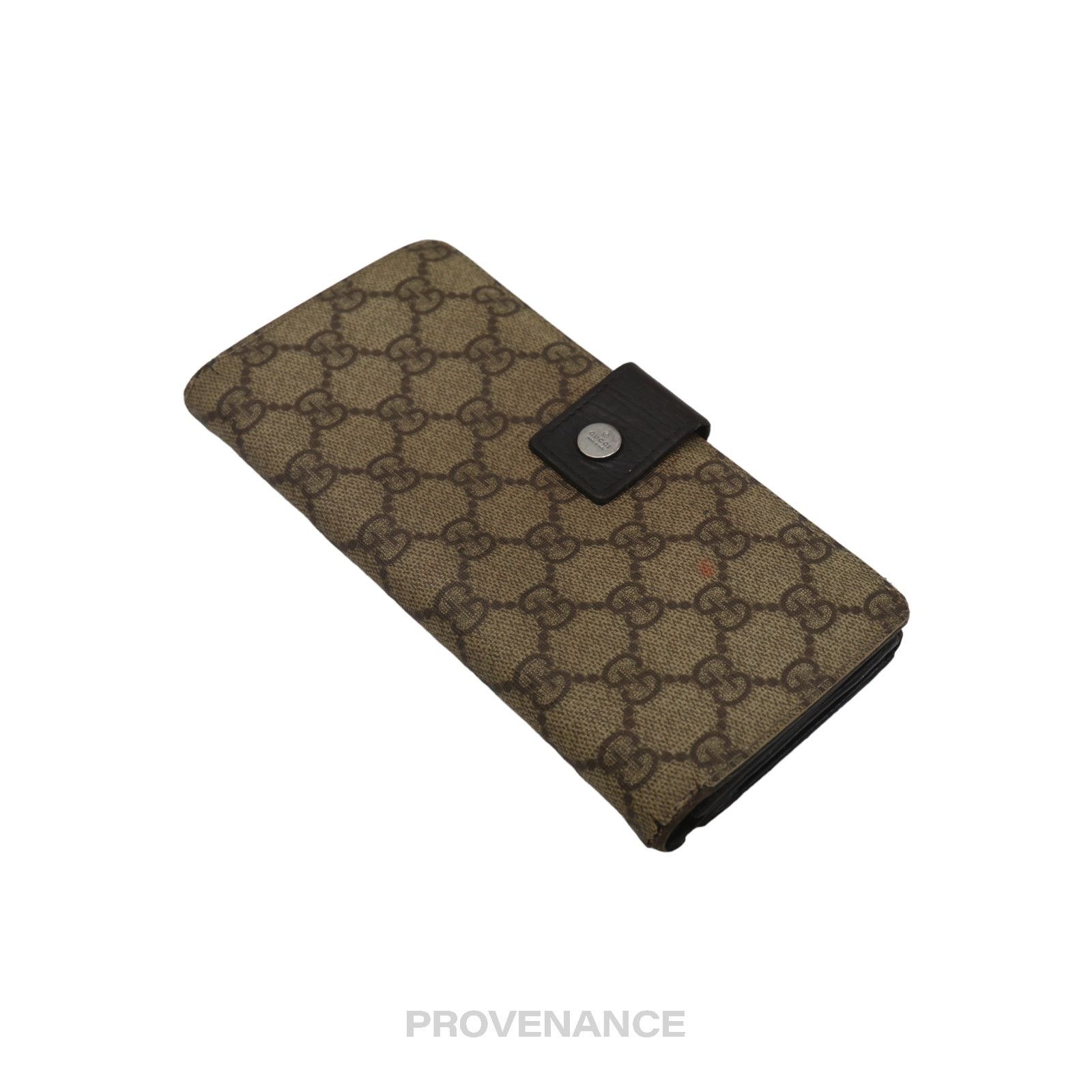 Gucci 🔴 Gucci Long Wallet - GG Supreme Brown Size ONE SIZE - 3 Thumbnail