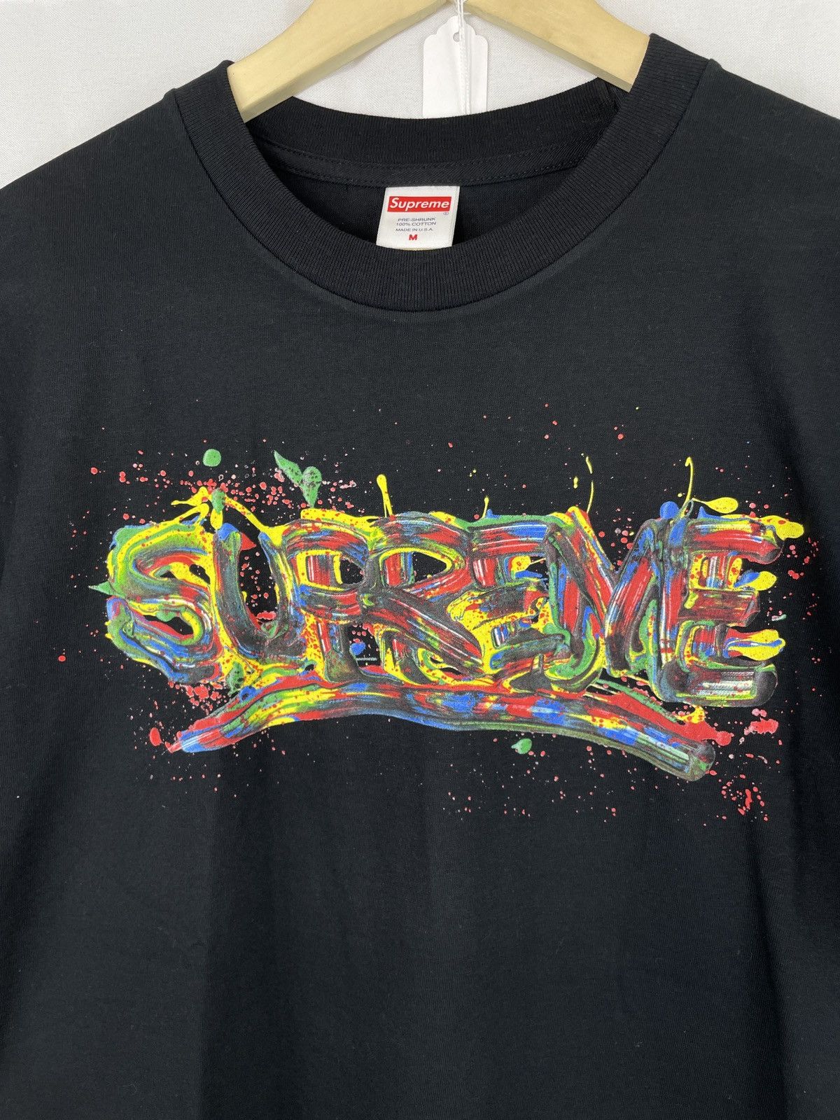 Supreme Supreme “Paint Logo” Tee Size US M / EU 48-50 / 2 - 2 Thumbnail