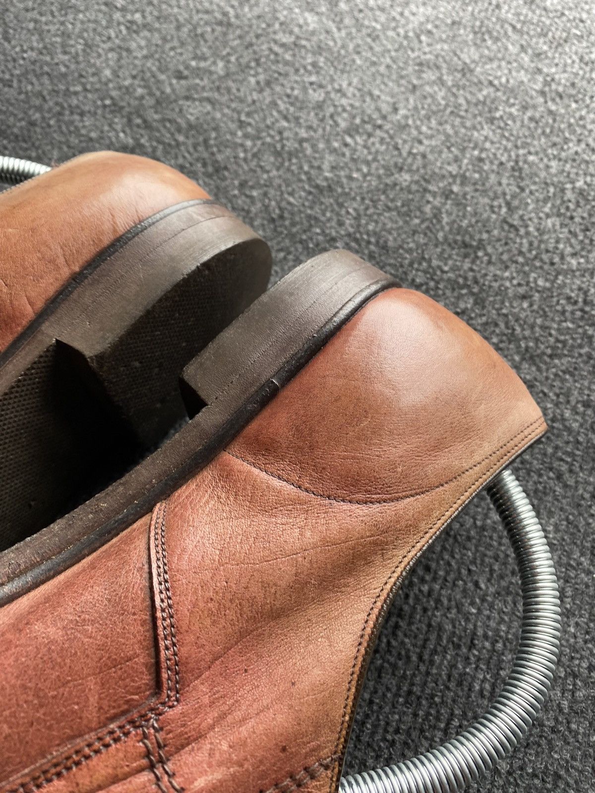 Church's 🔥Church's Vintage Brown Calf Leather Derby Shoes Handcrafted Size US 8 / EU 41 - 10 Thumbnail