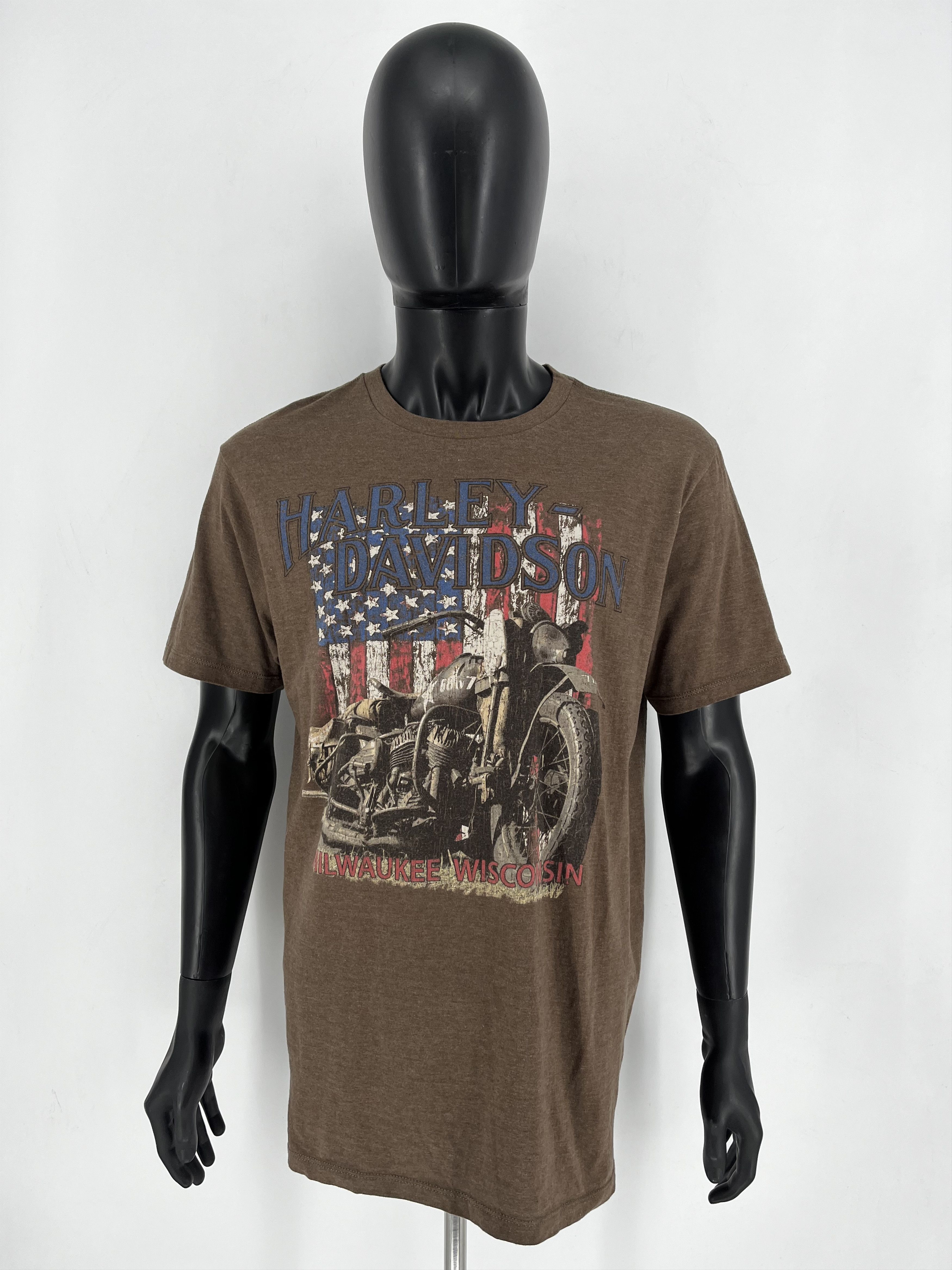 Harley Davidson Harley Davidson Museum Mens Flag T-Shirt Size L Milwaukee Size US L / EU 52-54 / 3 - 1 Thumbnail
