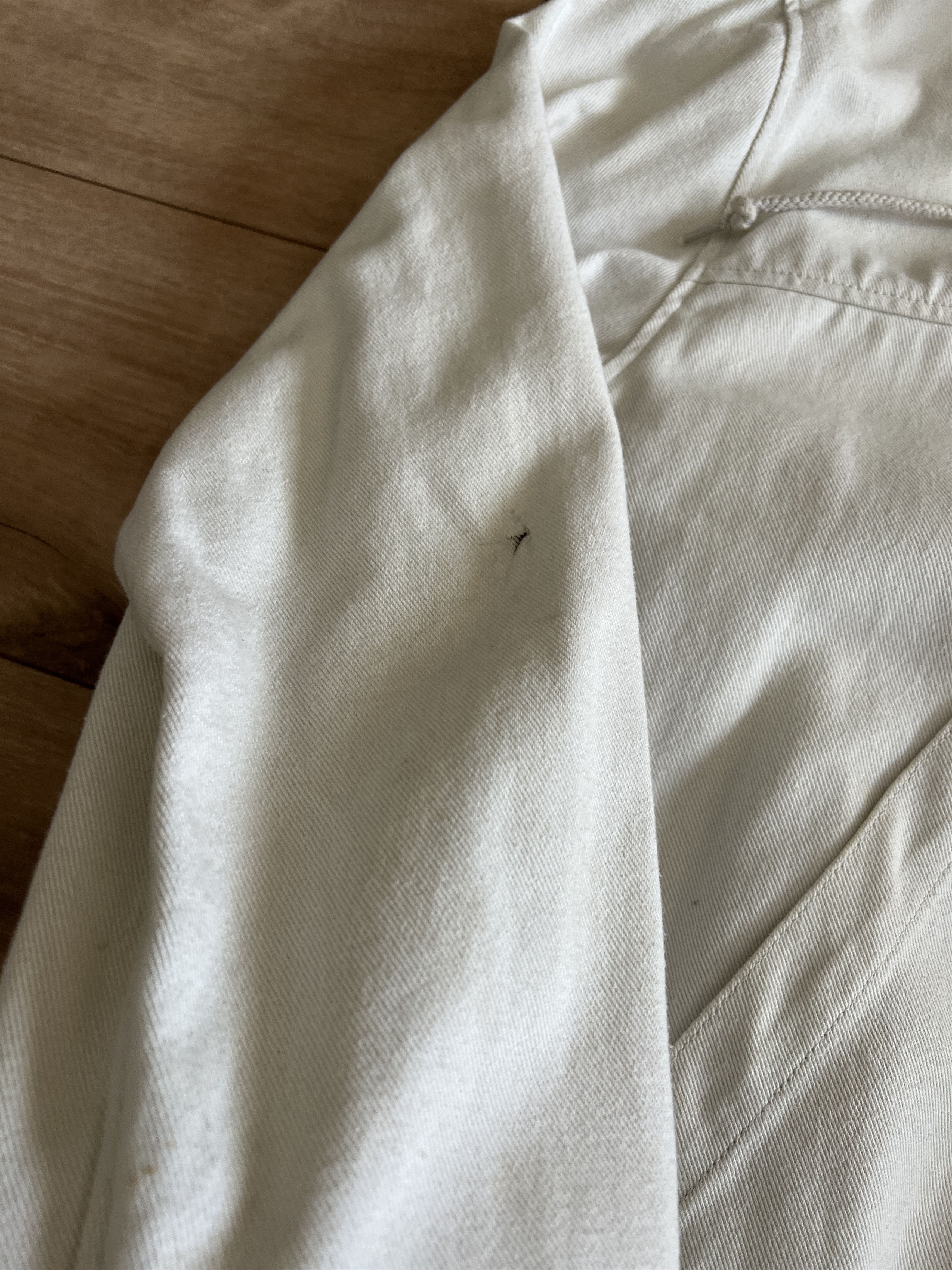 Stussy Stussy White Zip Up Hooded Work Jacket Size L Canvas Hoodie Size US L / EU 52-54 / 3 - 7 Thumbnail