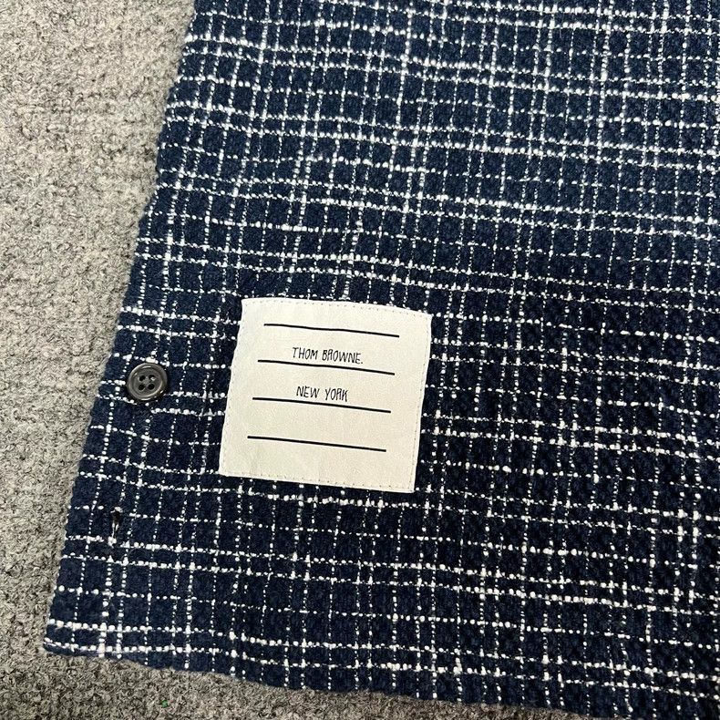 Thom Browne Thom Browne Short sleeves in plaid tweed Size XS / US 0-2 / IT 36-38 - 6 Thumbnail
