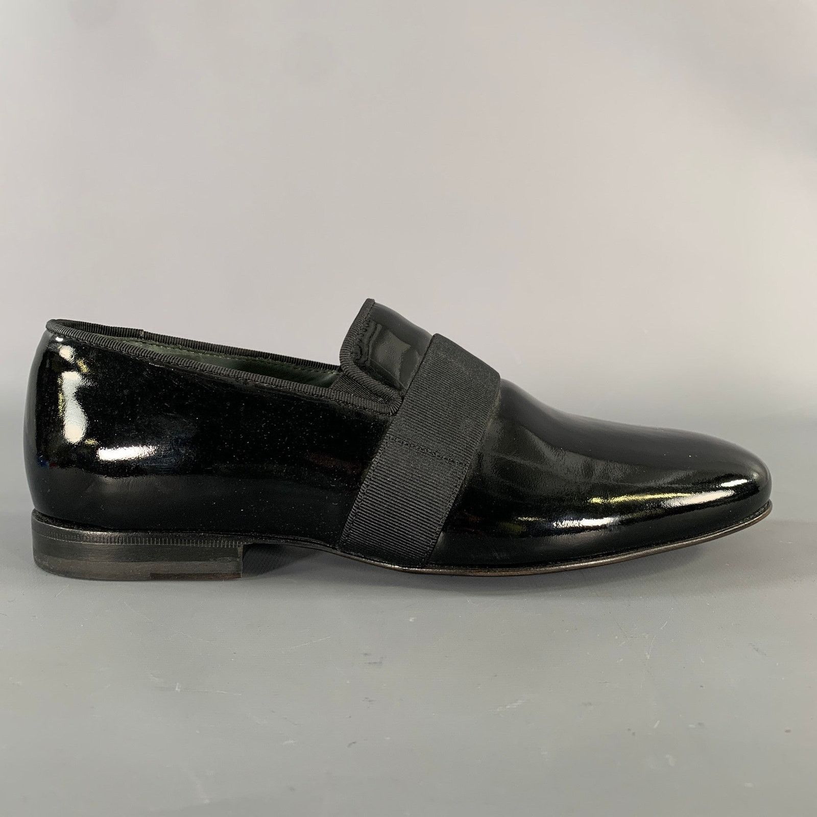Lanvin LANVIN Size 6 Black Patent Leather Slip On Loafers Size US 6 / EU 39 - 2 Thumbnail