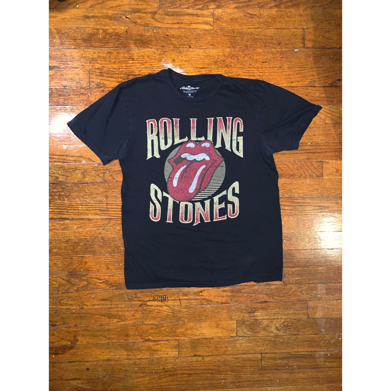 The Rolling Stones Rolling Stones T Shirt Black Medium Band Tee Rock Graphic Size US M / EU 48-50 / 2 - 2 Thumbnail