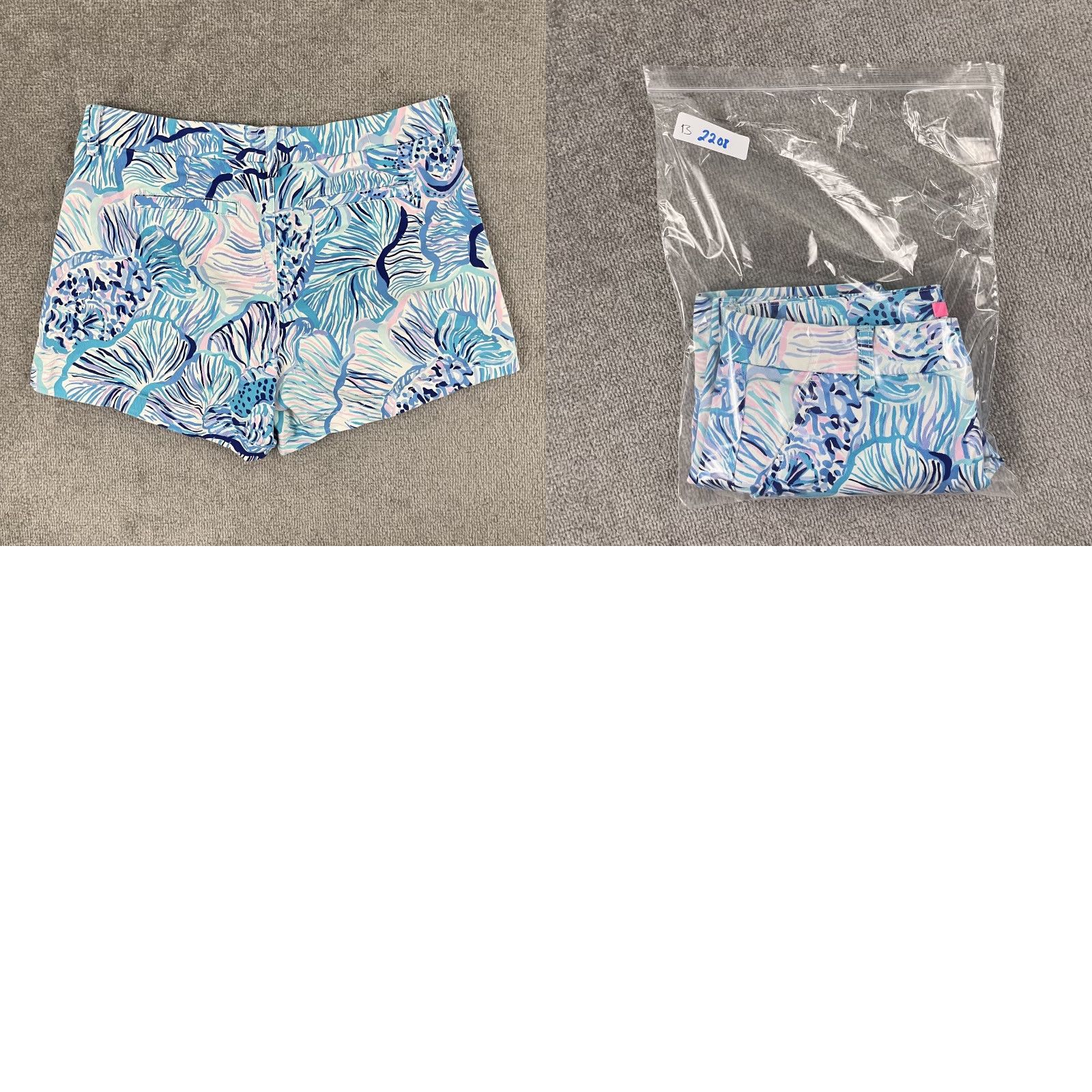 Lilly Pulitzer Lilly Pulitzer Shorts Womens Size 12 / 4" Blue Stretch Chino Beach 005696 Size 34" / US 12 / IT 48 - 8 Thumbnail