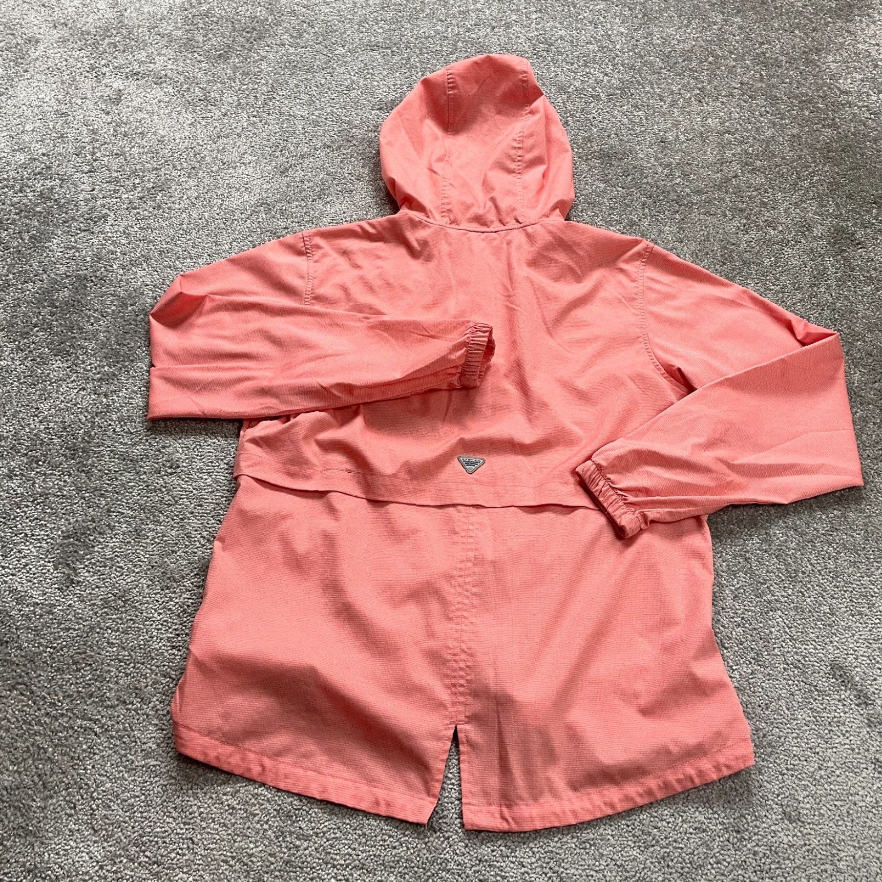 Vintage Columbia Tidal Tee Hoodie Windbreaker Jacket Mens Medium Peach Lightweight Snap Shirt Size US M / EU 48-50 / 2 - 2 Thumbnail