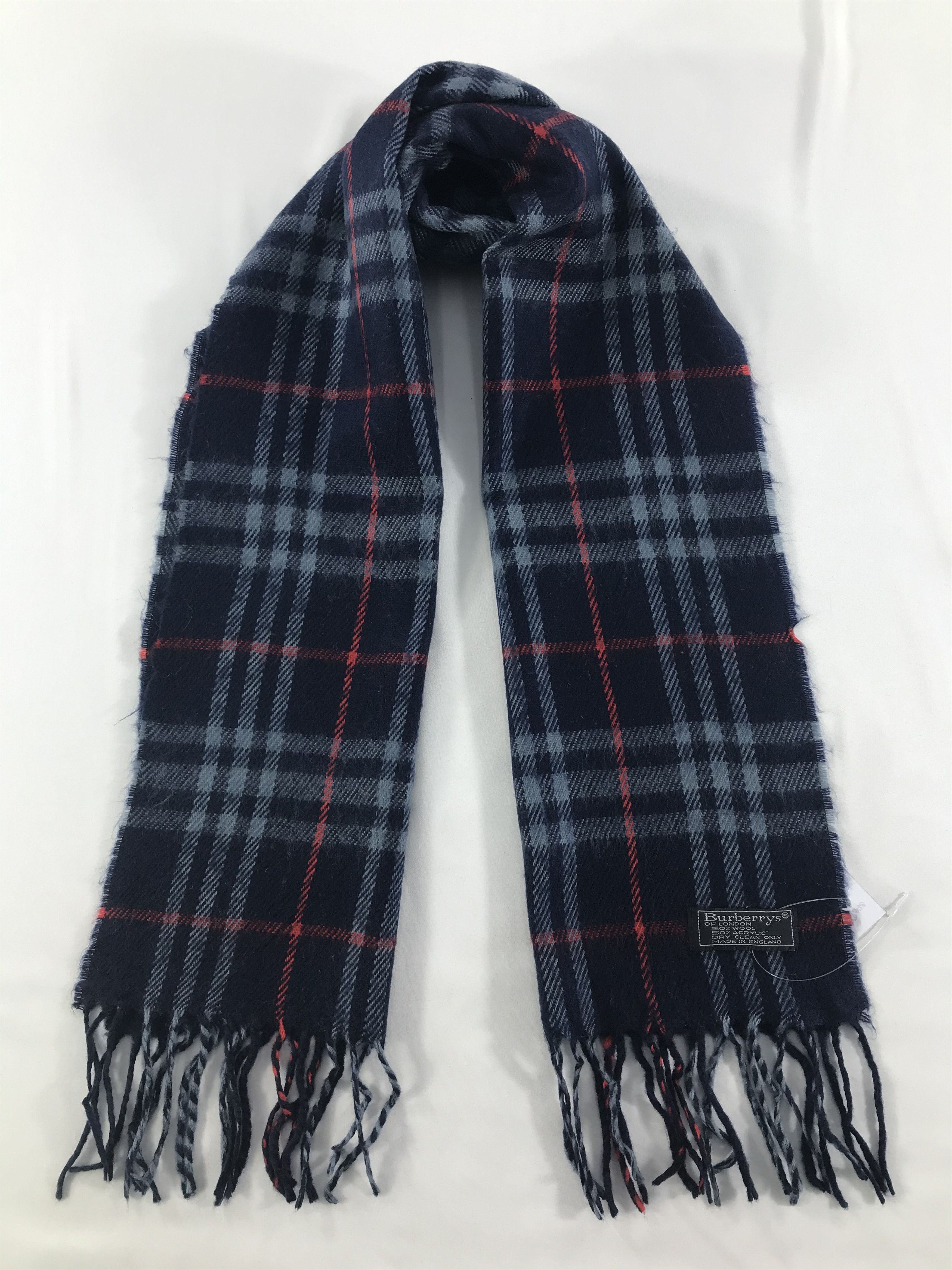 Burberry × Vintage Burberry Scarf / Muffler / Neckwear - WW2665 Size ONE SIZE - 1 Thumbnail