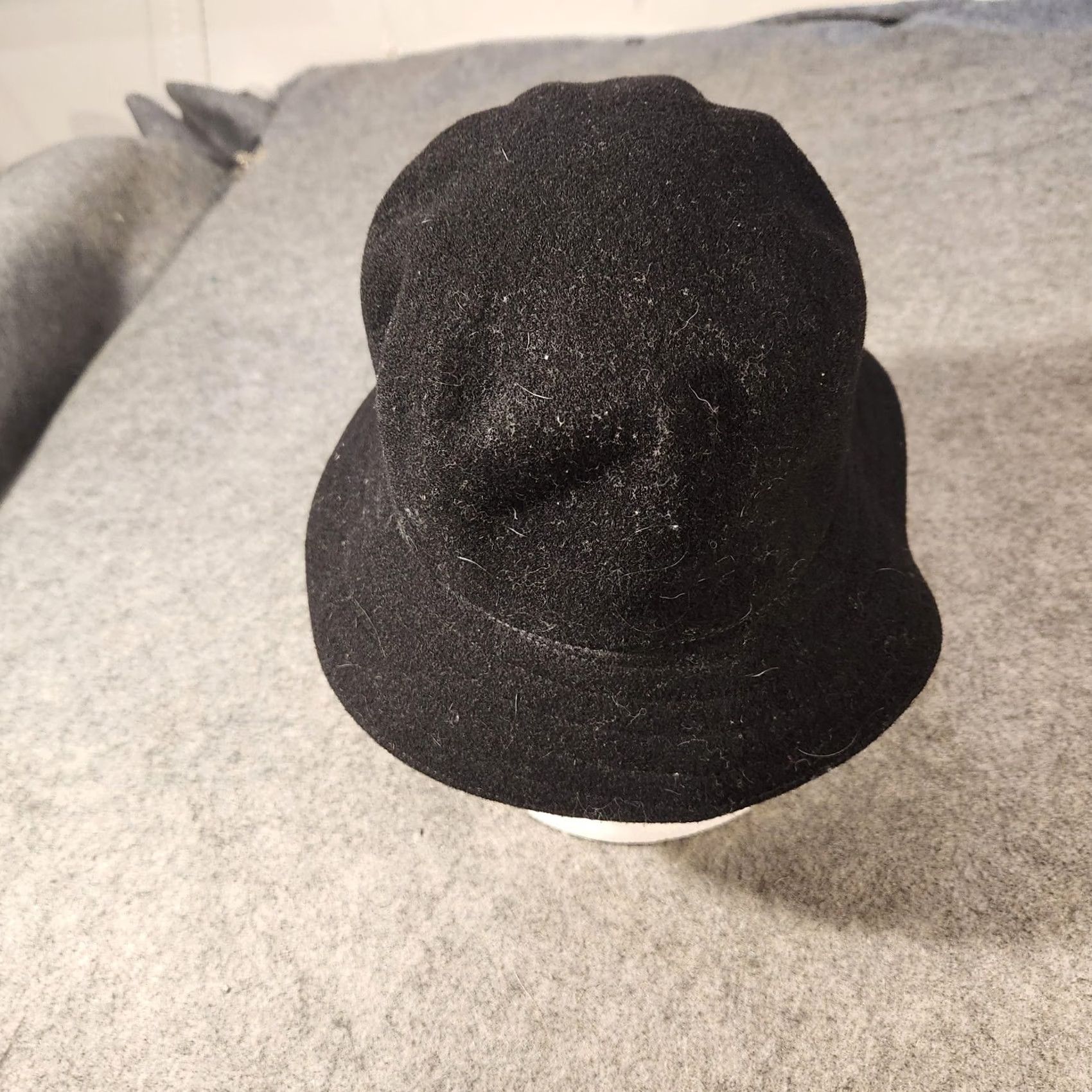 Kangol VINTAGE Kangol Hat Bucket Mens Medium Black Wool Lahinch Street Hip Hop Size ONE SIZE - 3 Thumbnail