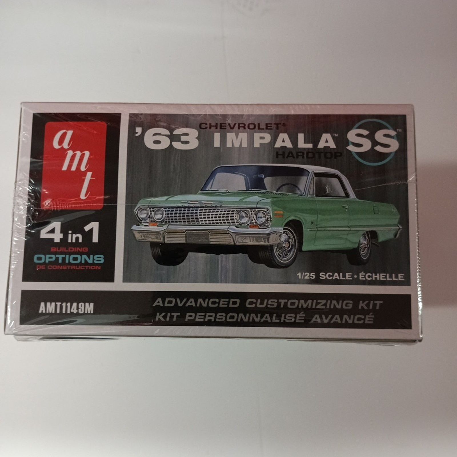 Other AMT 1963 Chevy Impala Hardtop 1/25 Scale Car Plastic Model Size ONE SIZE - 3 Thumbnail