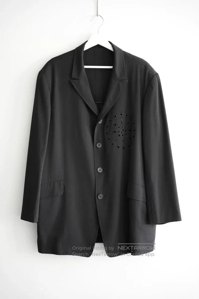 Yohji Yamamoto Yohji Yamamoto size m 90s first year fireworks hollowed-out Size 38R - 1 Thumbnail