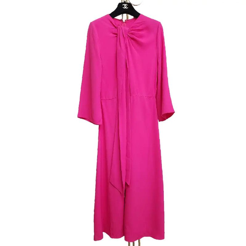 Valentino Valentino Pink Long Sleeve Dress 0089 Size XS / US 0-2 / IT 36-38 - 1 Thumbnail