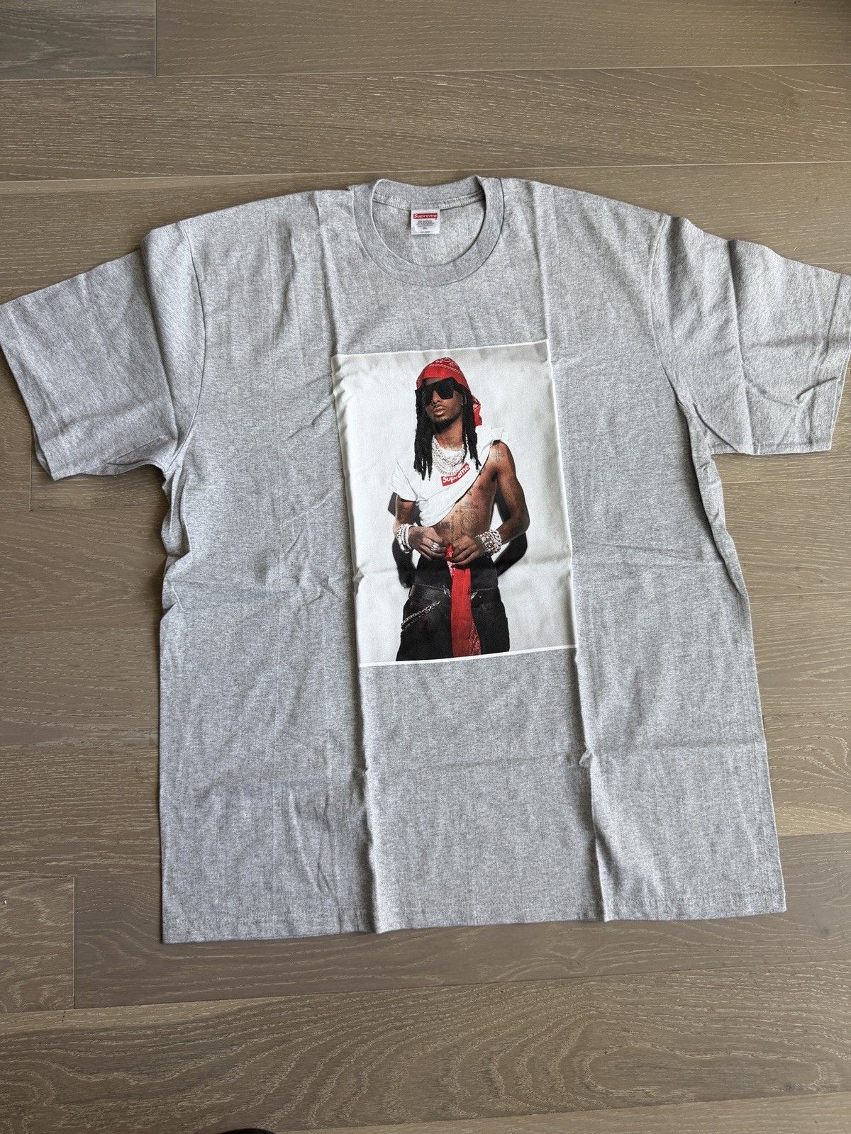 Supreme XL Supreme Playboi Carti Photo Tee FW25 HEATHER GREY ❤️✅ NEW Size US XL / EU 56 / 4 - 1 Thumbnail