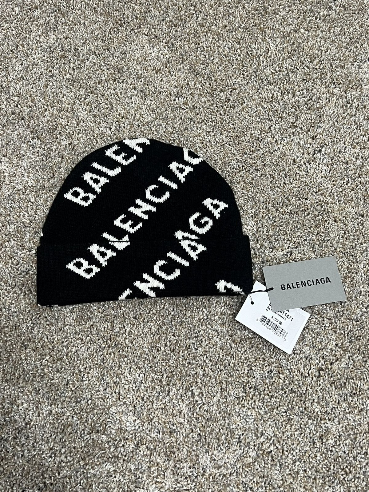 Balenciaga New Balenciaga Reversible Beanie Size ONE SIZE - 1 Thumbnail