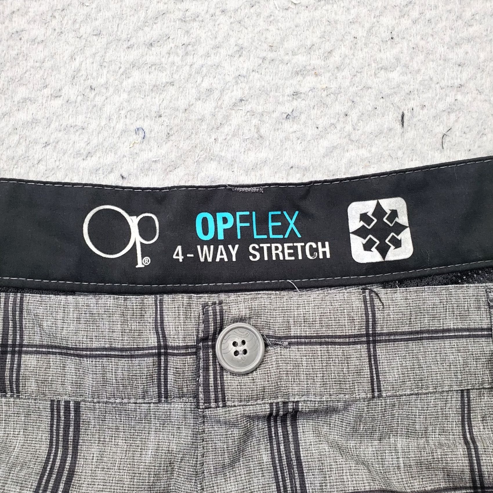 Vintage OP Chino Shorts Mens 46 Multi Plaid 4-Way Stretch Comfort Flat Front Outdoor Shirt Size US 30 / EU 46 - 6 Thumbnail