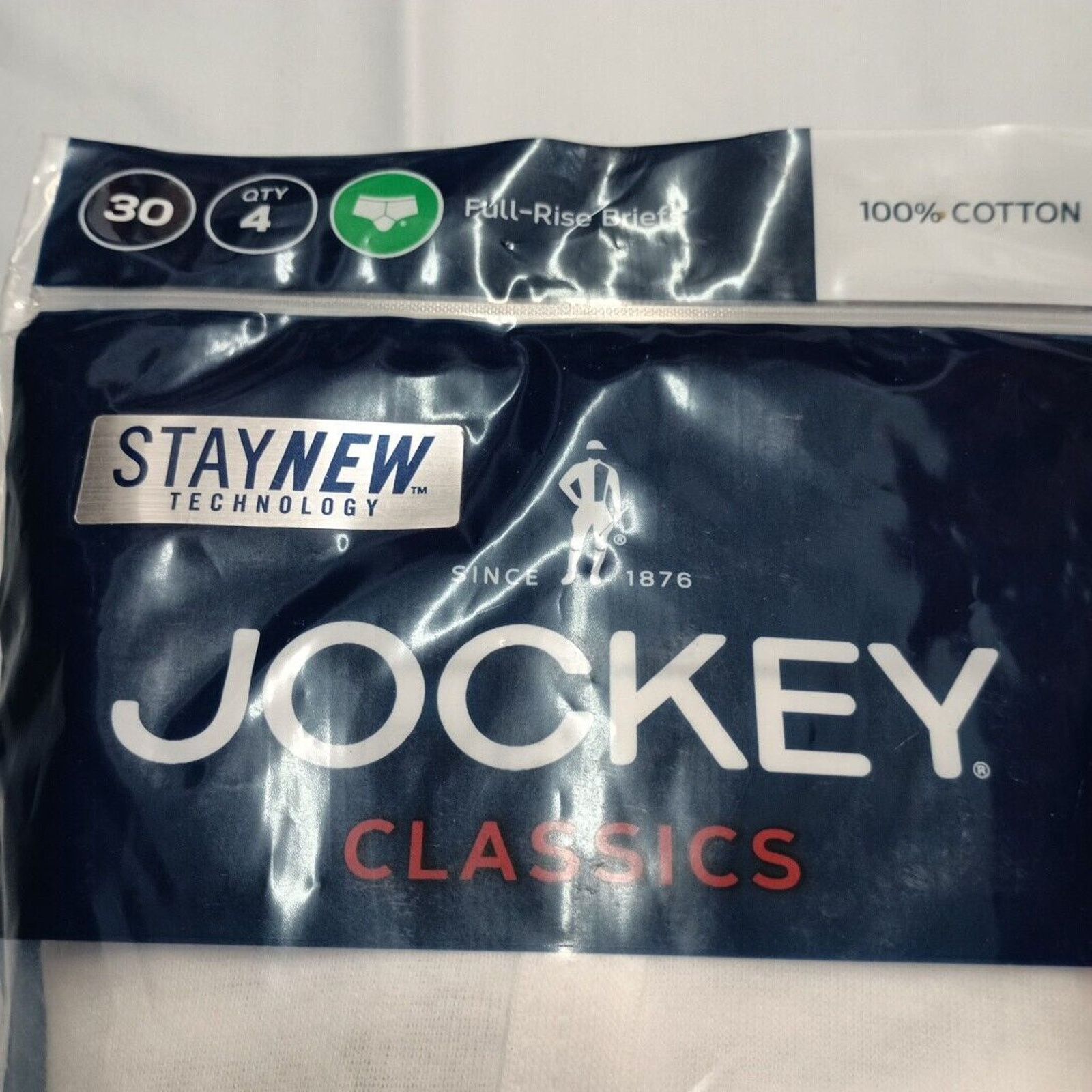 Jockey Jockey Classic Underwear Men's White 4 Pack Briefs Size 30 Size 30 - 2 Thumbnail