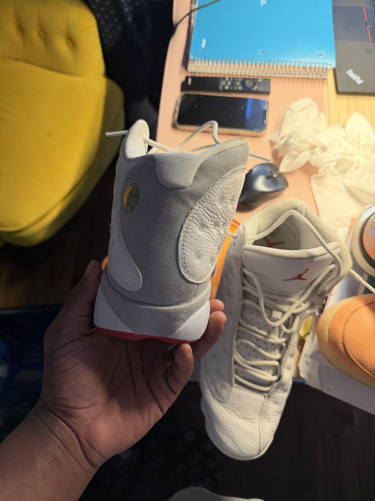 Jordan Brand Jordan 13 white wolf Size US 13 / EU 46 - 7 Thumbnail
