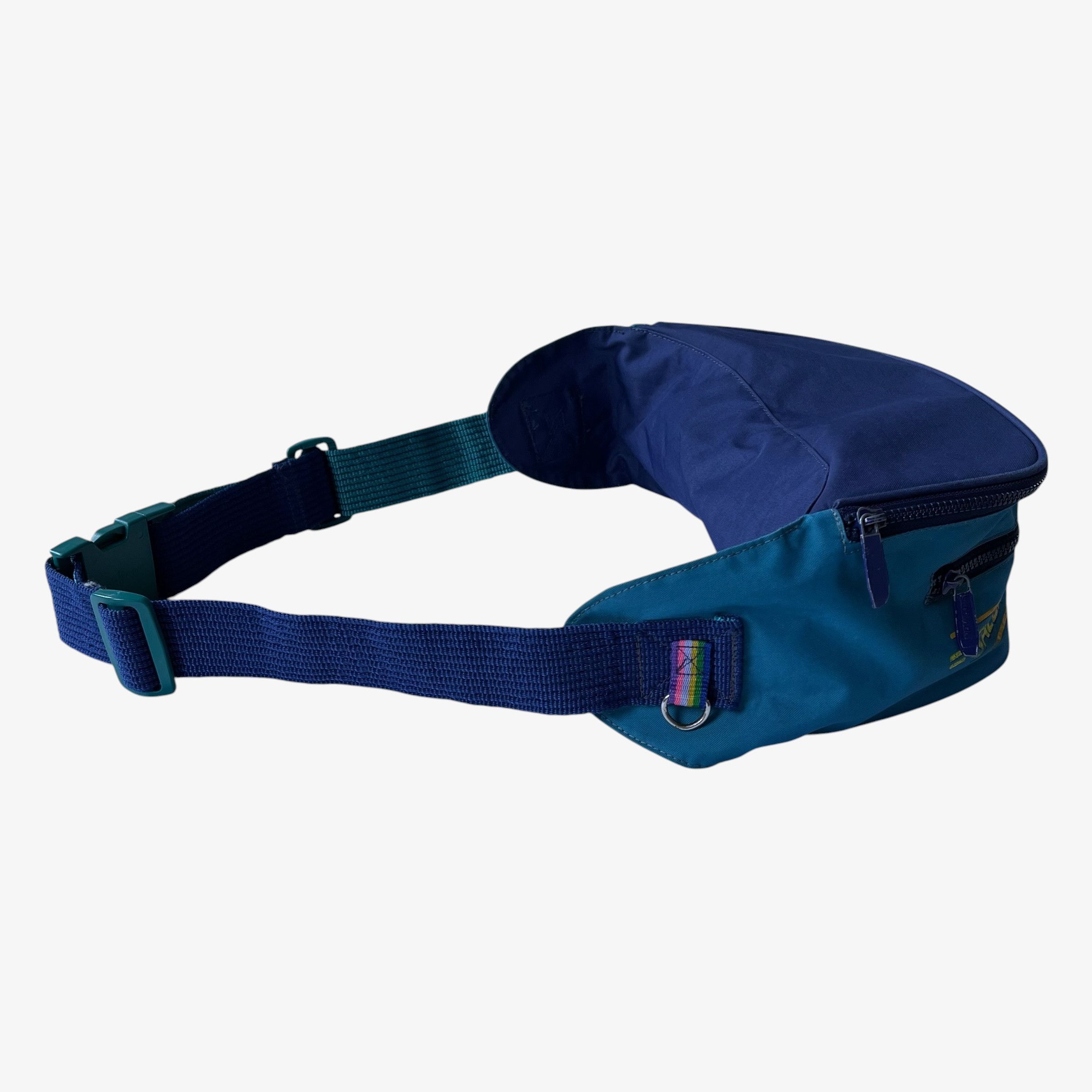 Salomon Vintage 80s Salomon Extra Large Blue Bum Bag Size ONE SIZE - 6 Thumbnail