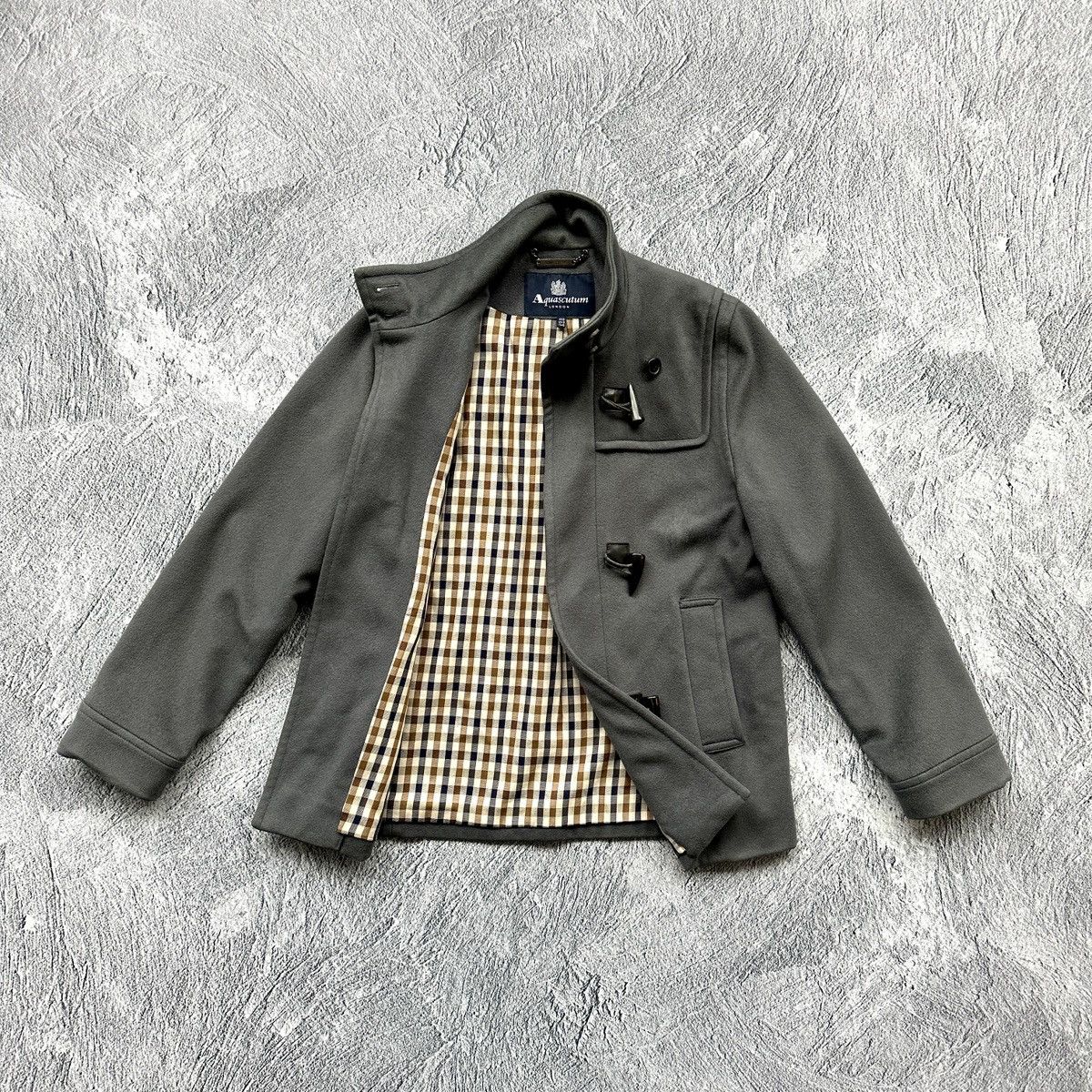 Aquascutum Women’s Aquascutum Grey Wool Duffle Coat — Made in UK Size M / US 6-8 / IT 42-44 - 6 Thumbnail