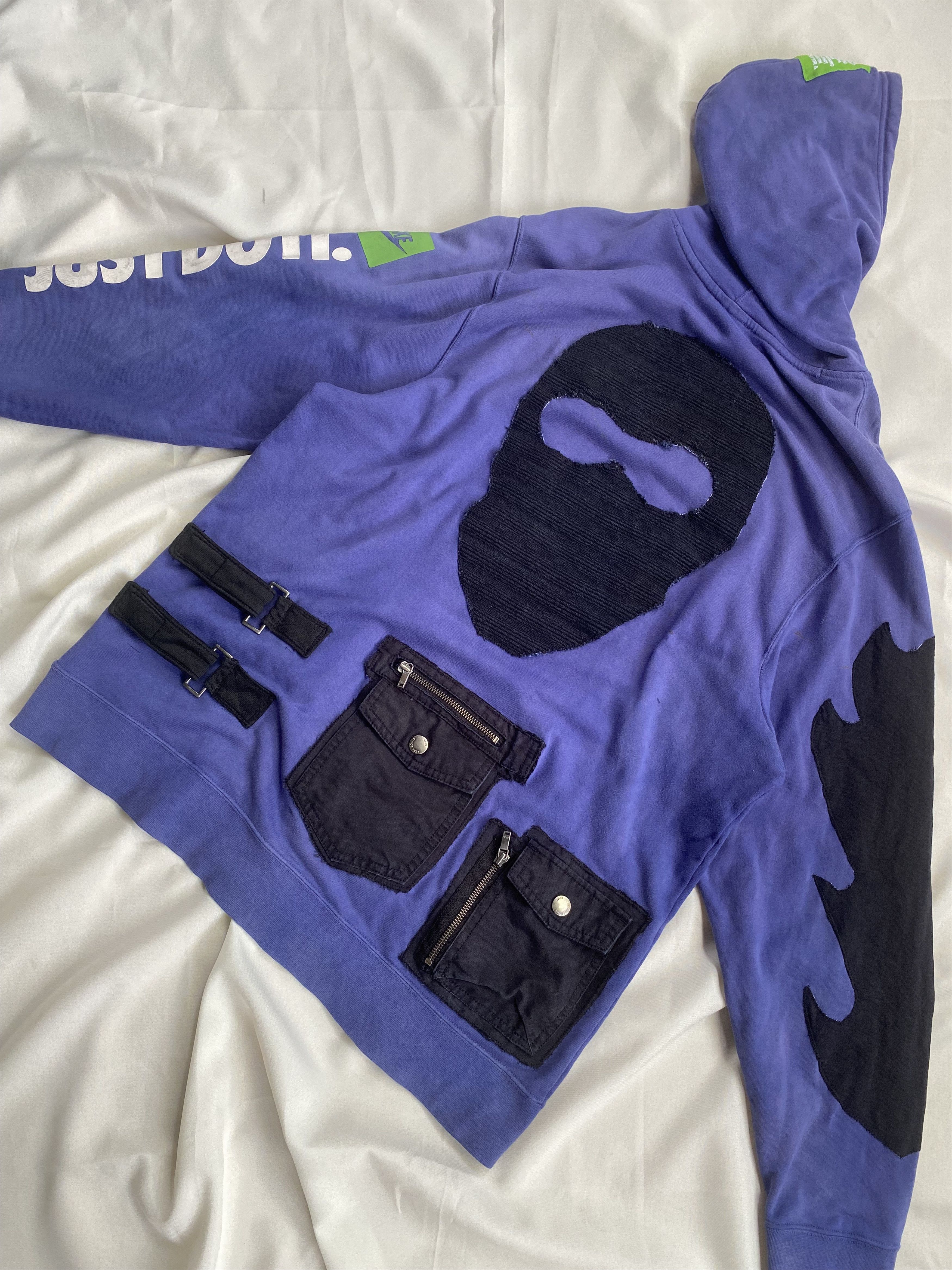 Designer × Nike ( SOLD ) 1 OF 1 REWORKED Y2K NIKE JDI HOODIE Size US XL / EU 56 / 4 - 4 Thumbnail