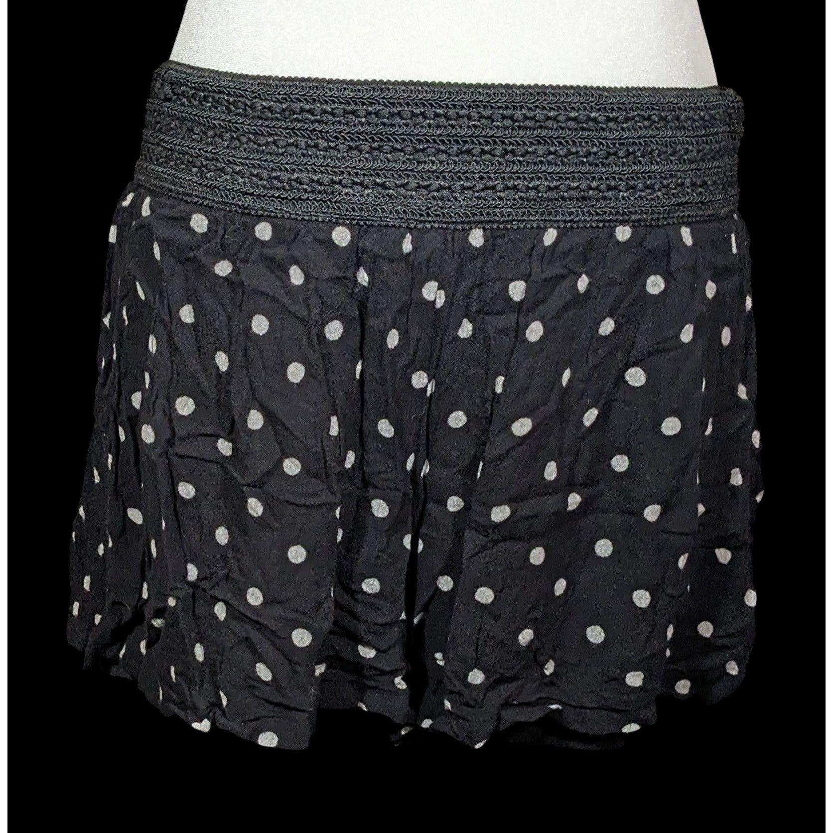 Other French Laundry Skort Black With White Polka Dots Size 32" / US 10 / IT 46 - 1 Thumbnail