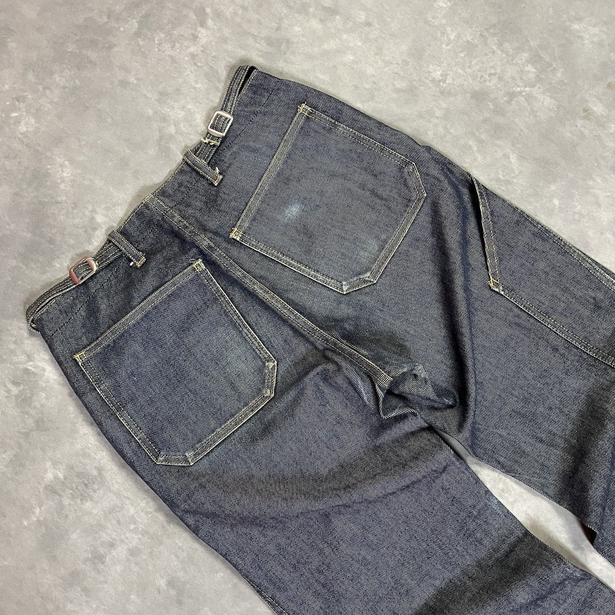 Zucca 2000s Zucca - Adjustable Waist Raw Denim Carpenter y2k Jeans Size US 28 / EU 44 - 9 Thumbnail