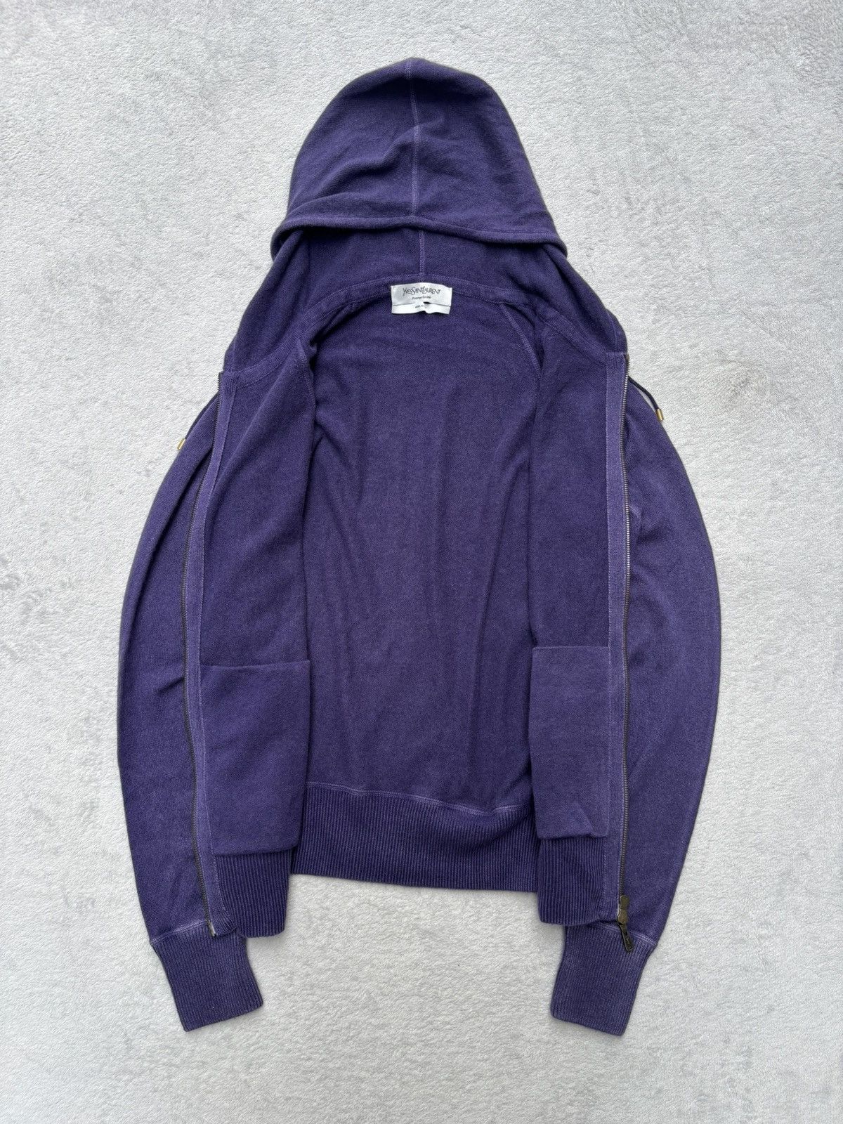 Yves Saint Laurent S/S 2009 Yves Saint Laurent Rive Gauche Cashmere Zip Jacket Size M / US 6-8 / IT 42-44 - 9 Thumbnail