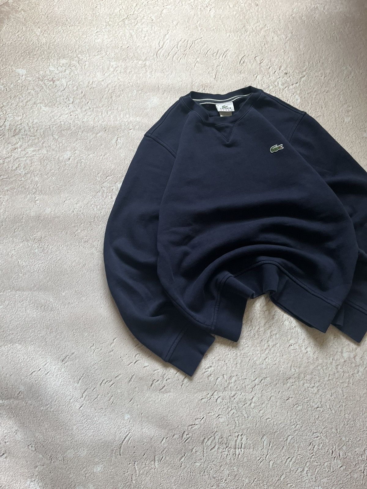 Lacoste 🐊 Vintage Lacoste Crewneck Sweatshirt (Navy Blue) Size US M / EU 48-50 / 2 - 3 Thumbnail