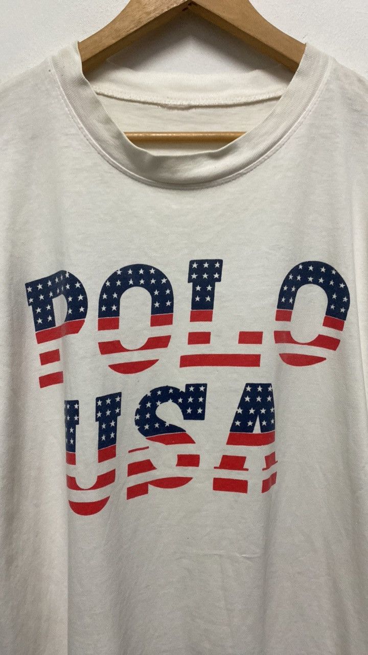 Polo Ralph Lauren × Vintage Vintage Ralph Lauren Polo USA T-Shirt Size US M / EU 48-50 / 2 - 2 Thumbnail