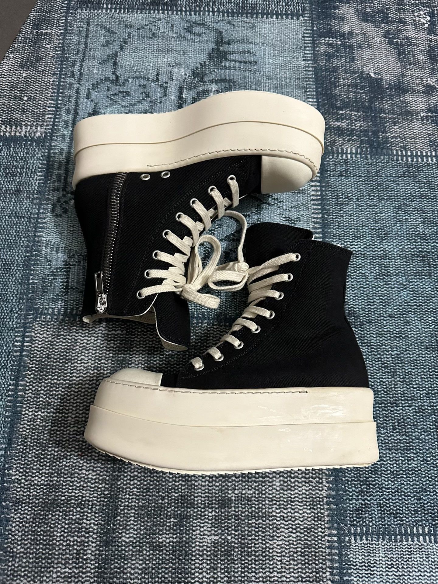 Rick Owens Rick Owens Thermal Thick Hitop Sneakers 36 Women Size US 6 / IT 36 - 1 Thumbnail