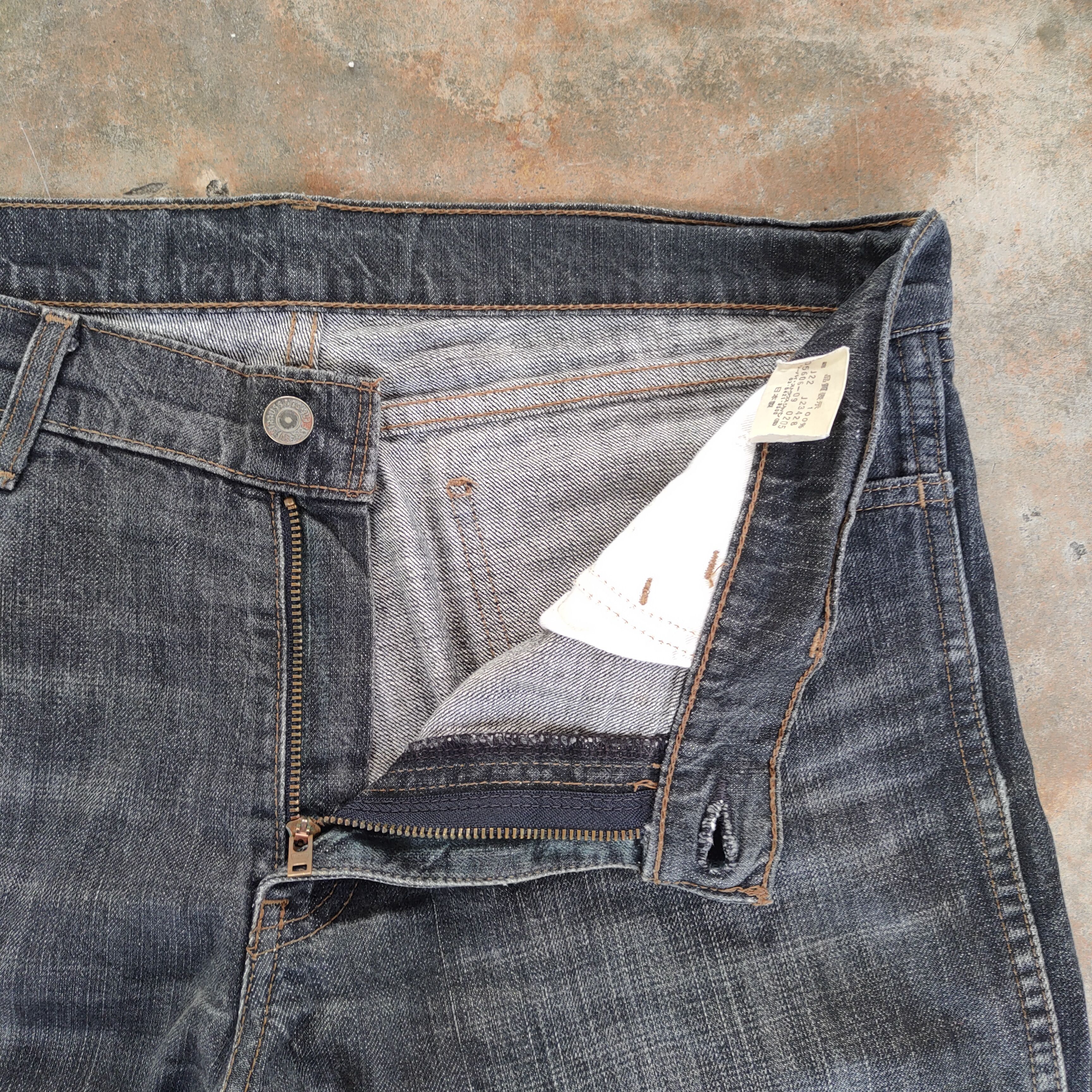 Levi's Vintage Clothing vintage Levi's 606 faded black jeans denim pants Size US 37 - 7 Thumbnail