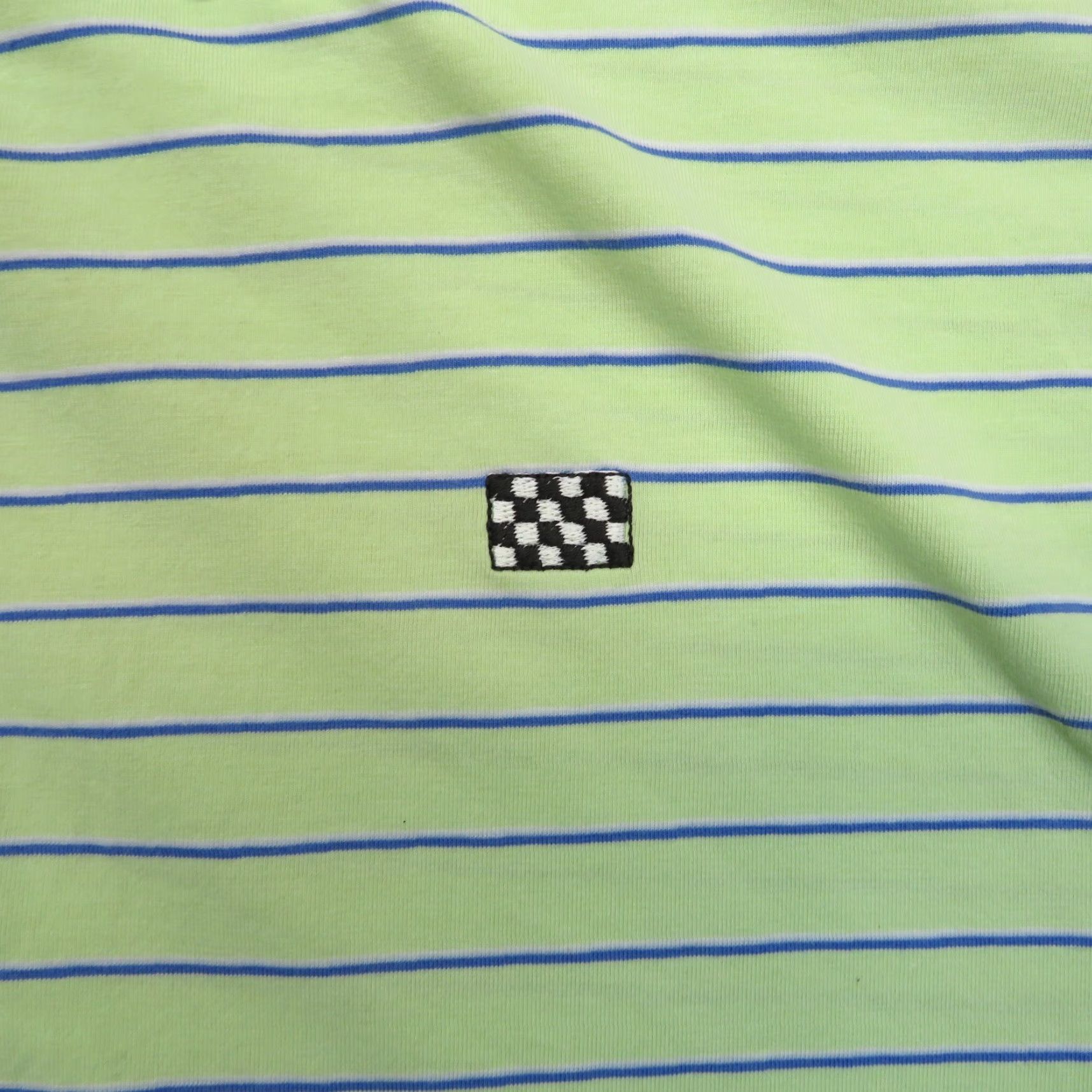 Vintage B Draddy Polo Shirt Mens Large Lime Green Blue Stripe Pima Cotton Stretch Golf Shirt Size US L / EU 52-54 / 3 - 5 Thumbnail
