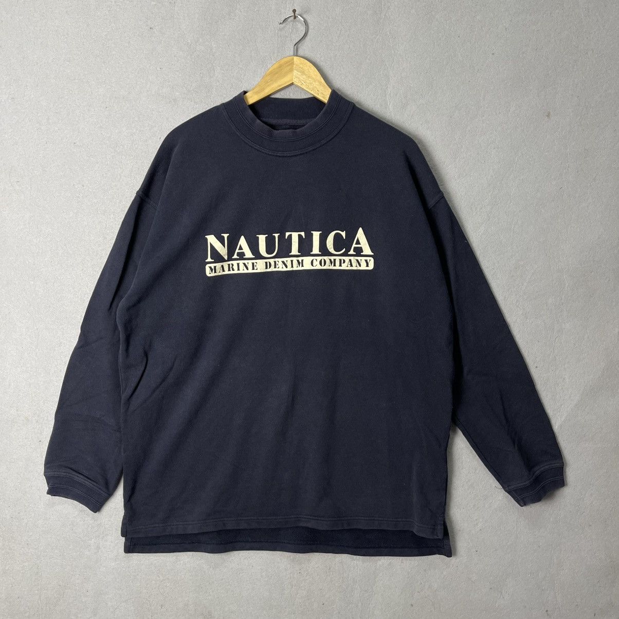 Nautica Vintage Nautica Marine Denim Company Crewneck Sweatshirt Size US L / EU 52-54 / 3 - 1 Thumbnail
