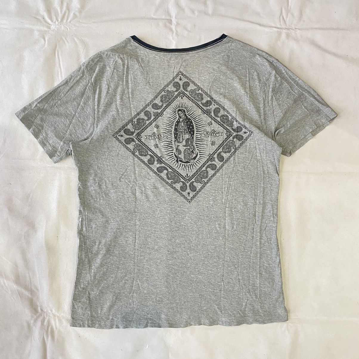 If Six Was Nine × Japanese Brand × Le Grande Bleu (L.G.B.) Vintage Holy Grail Classic Virgin Mary Bandana Graphic Tees Size US XL / EU 56 / 4 - 11 Thumbnail